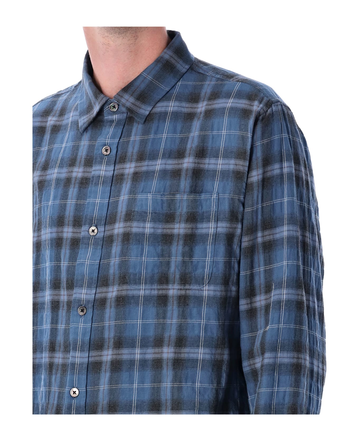 Stussy Beach Plaid Shirt - BLUE