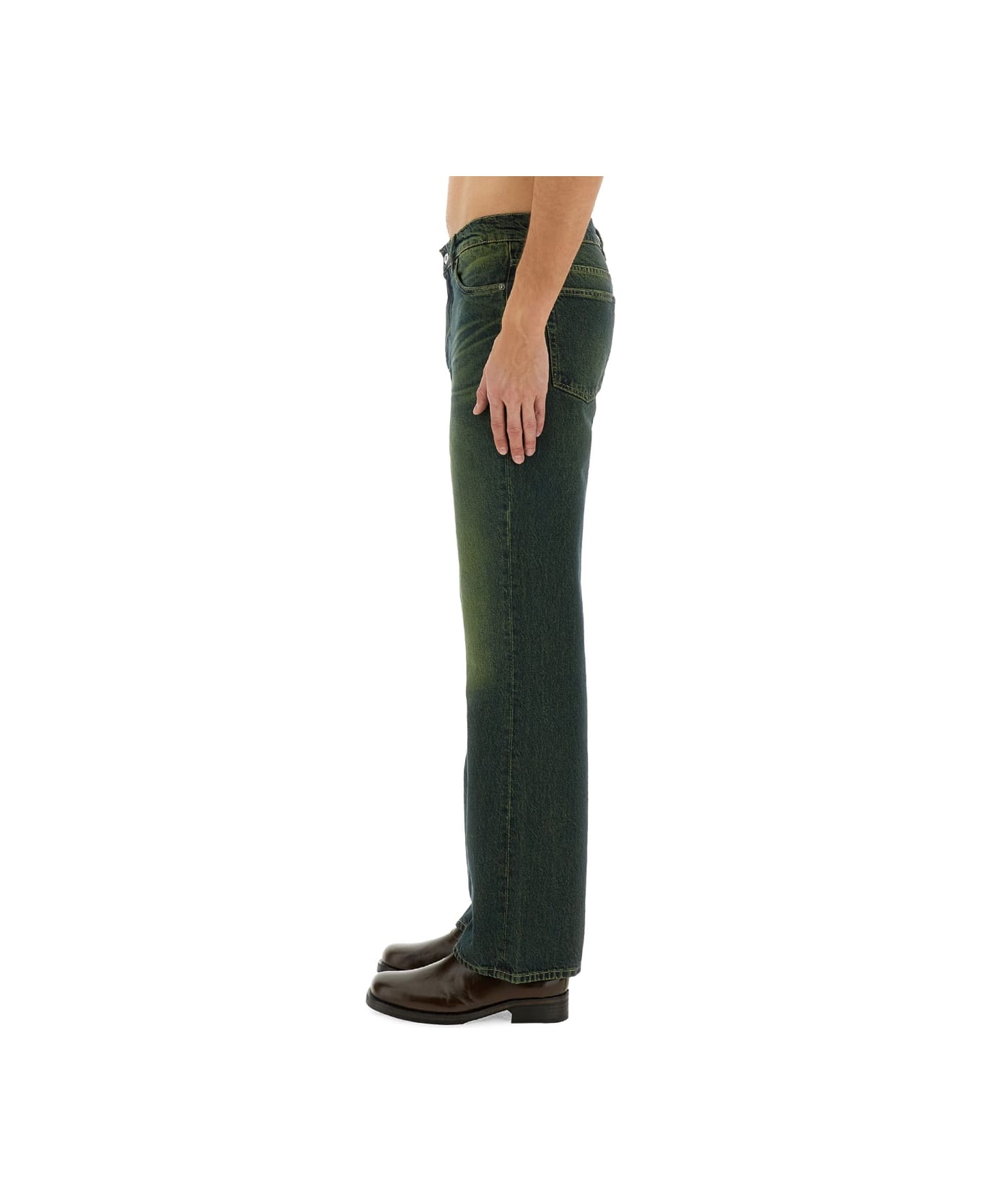 Our Legacy Straight Leg Jeans - GREEN
