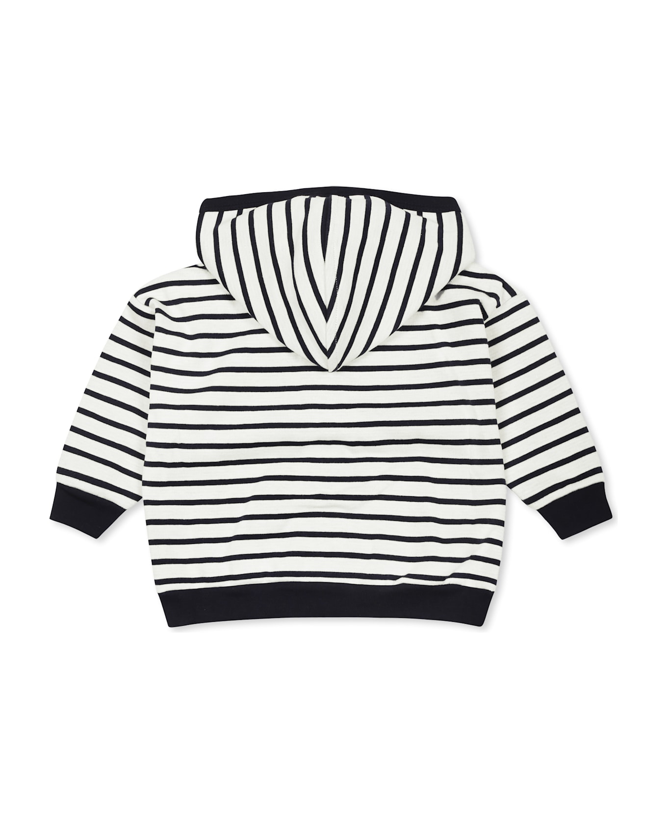 Petit Bateau White Sweatshirt For Babykids With Logo - White