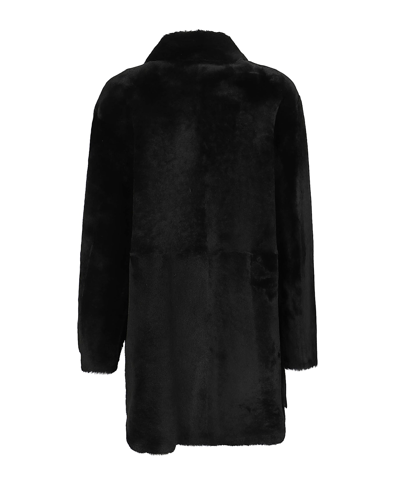 Desa 1972 Shearling Coat - Black