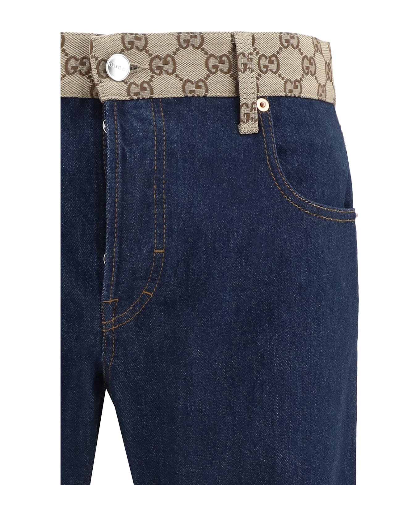 Gucci New Tapered Jeans - Dark Blue/mix