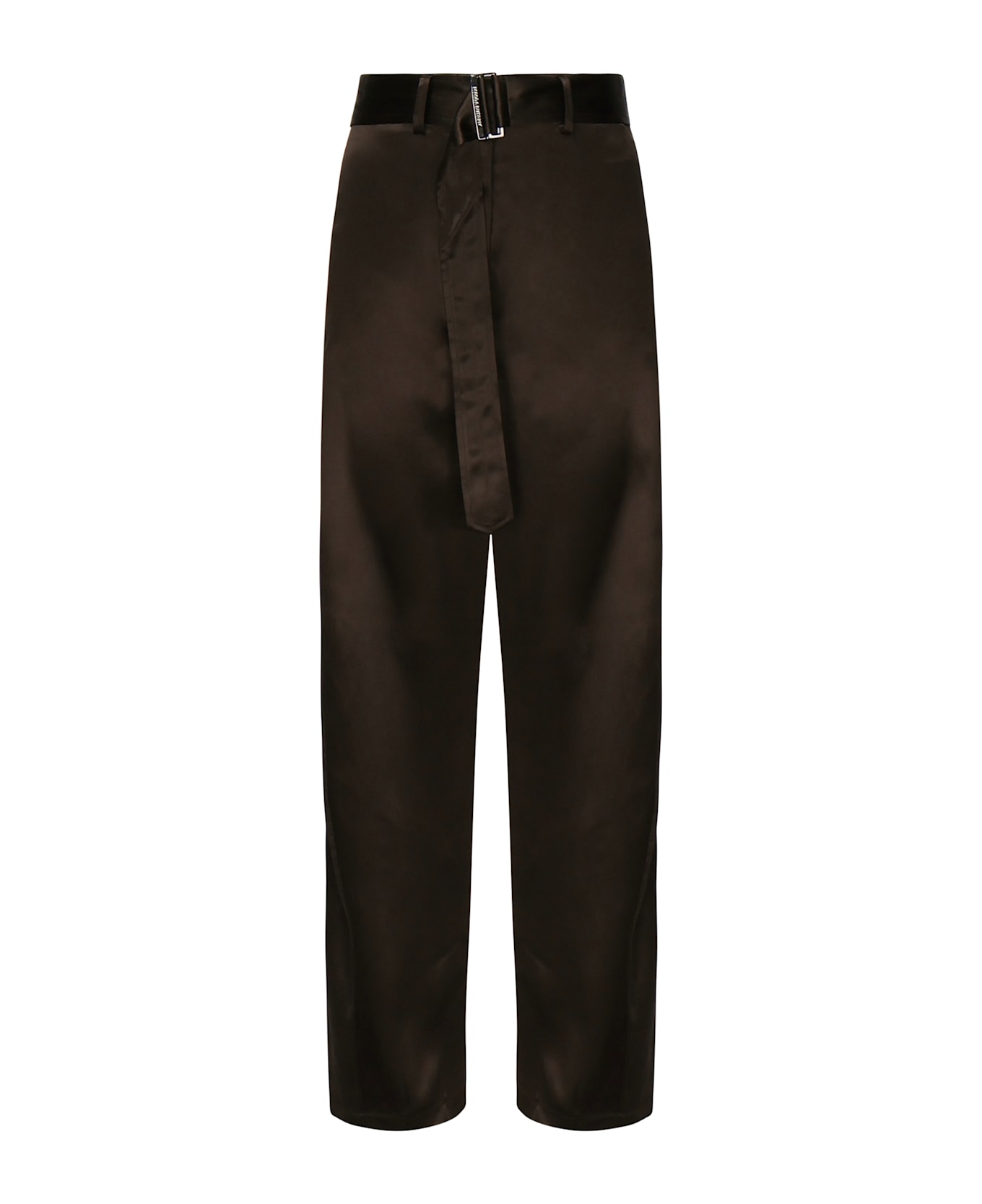 Magda Butrym Cotton Trousers With Belt - Brown