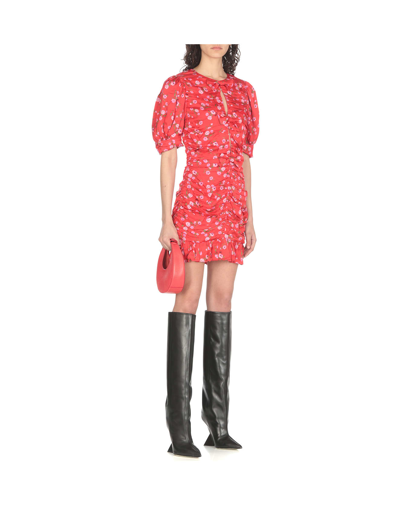 Rotate by Birger Christensen Fitted Mini Dress - Red
