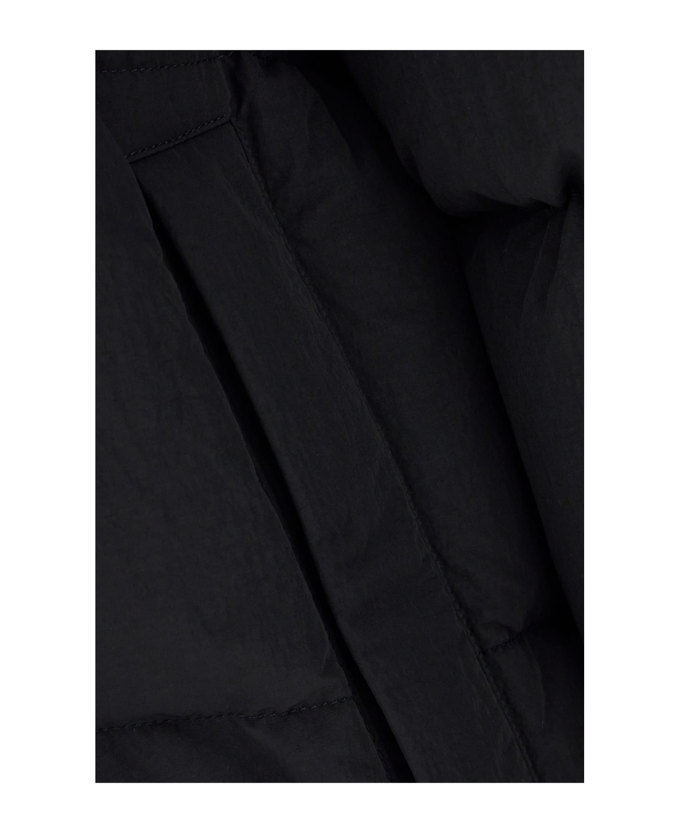 Burberry Black Nylon Padded Jacket - BLACK CHARCOAL