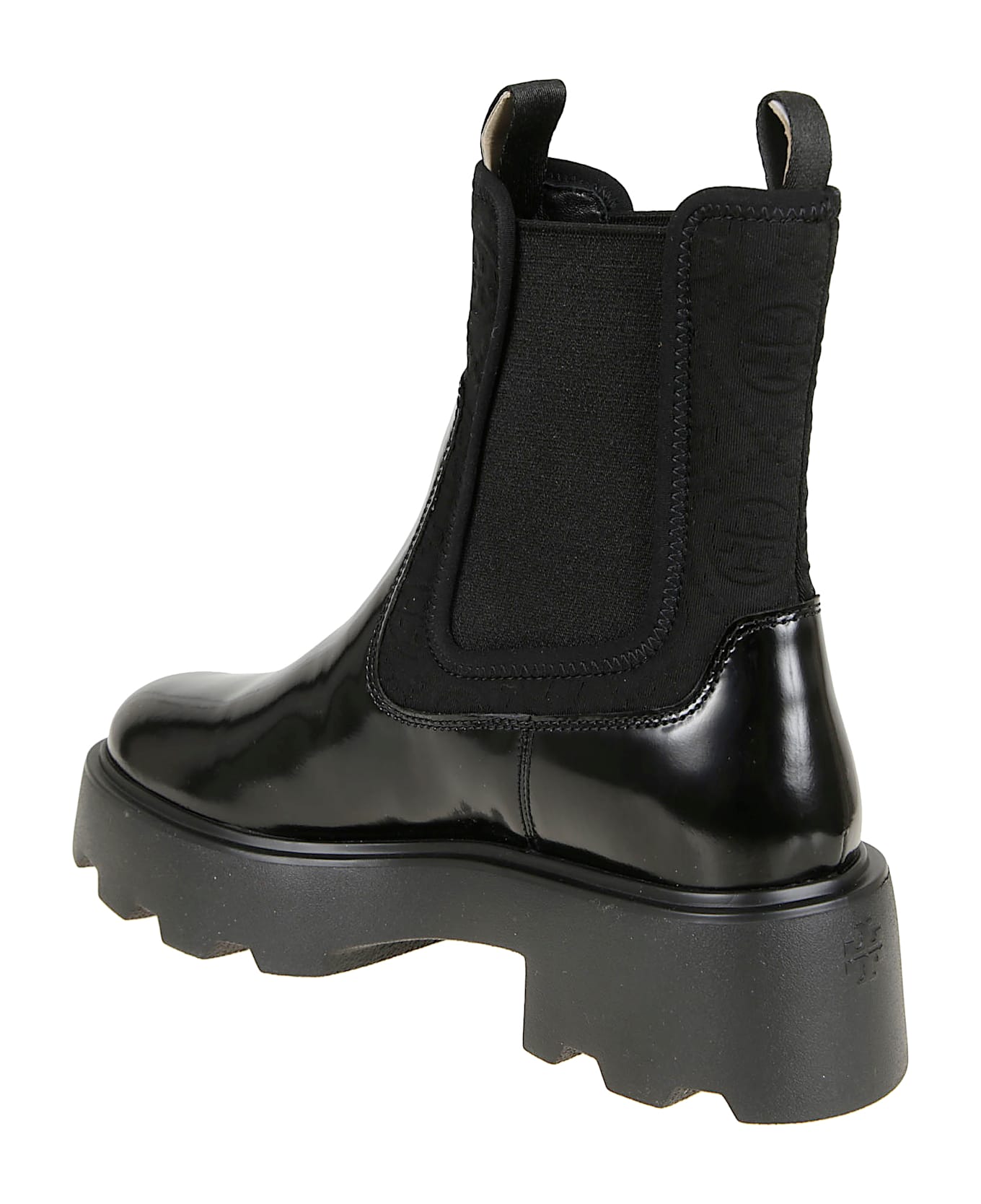 Tory Burch T Monogram Lug Chelsea Boot 65mm - Perfect Black