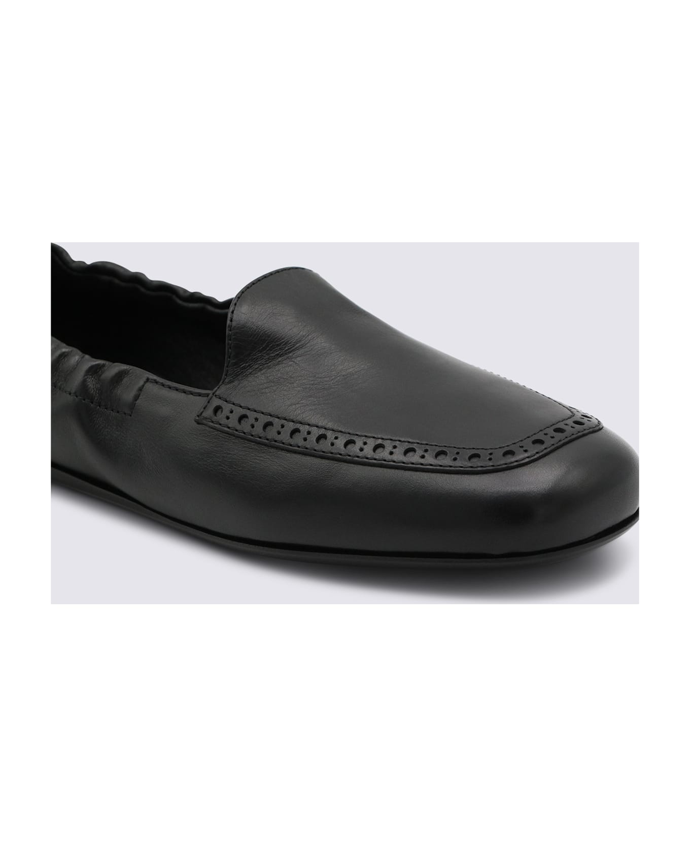 Church's Black Leather Loafers - Black