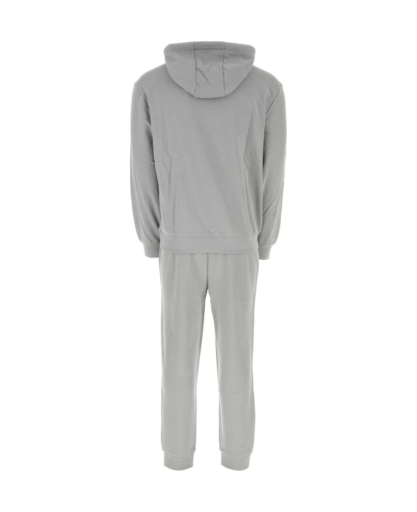 Hugo Boss Grey Cotton Jumpsuit - SILVER