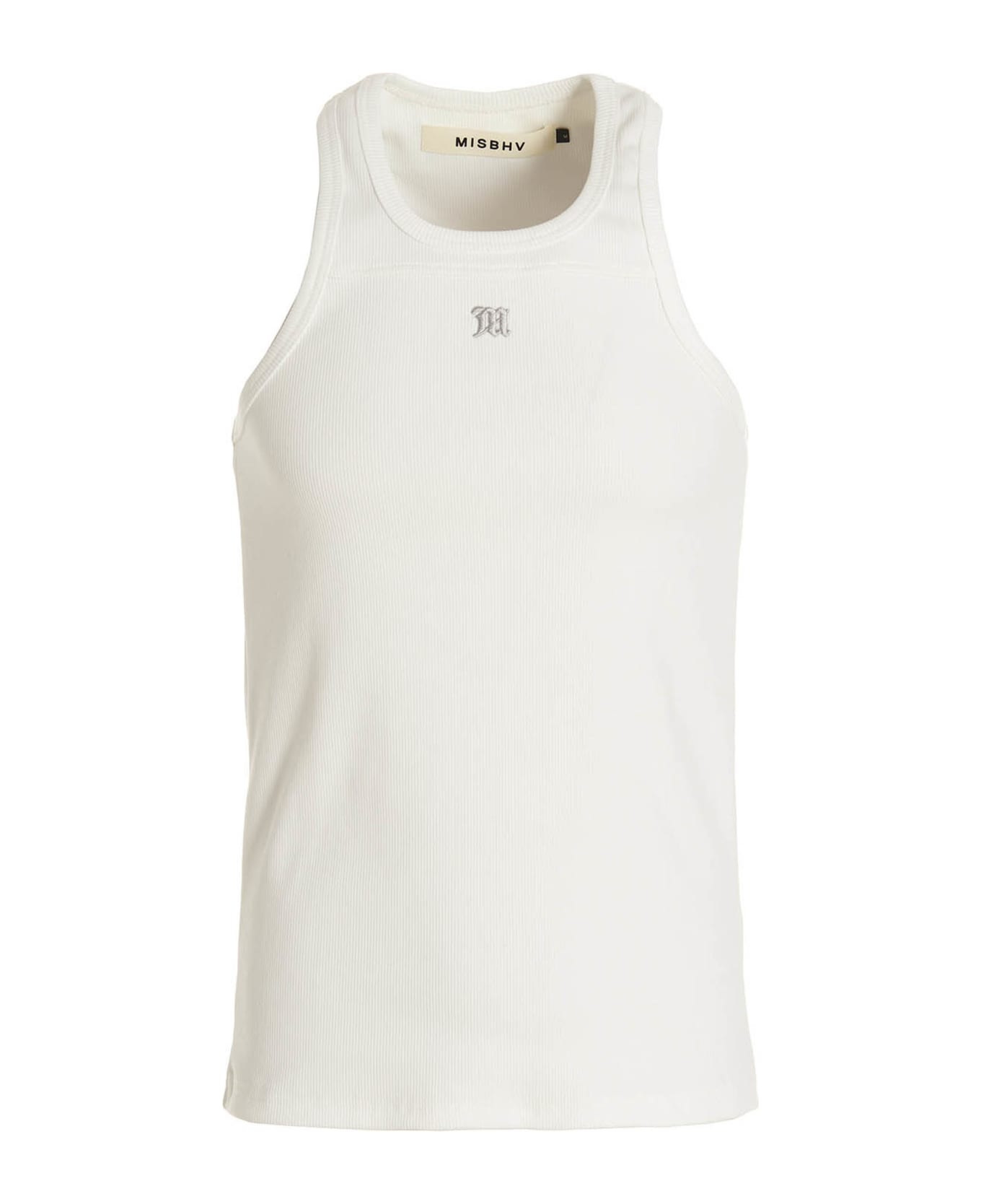 MISBHV Logo Embroidery Tank Top - White