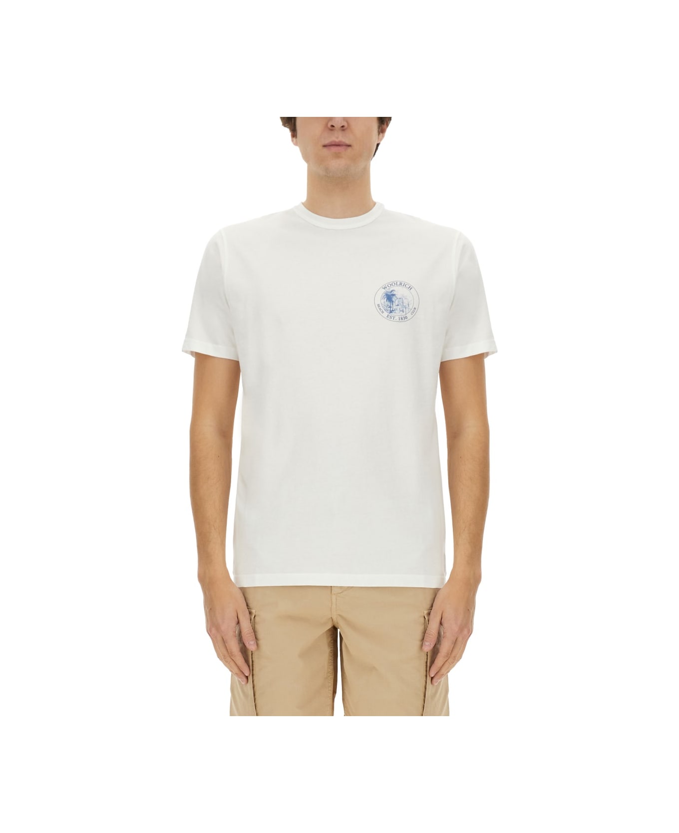 Woolrich T-shirt With Print - WHITE