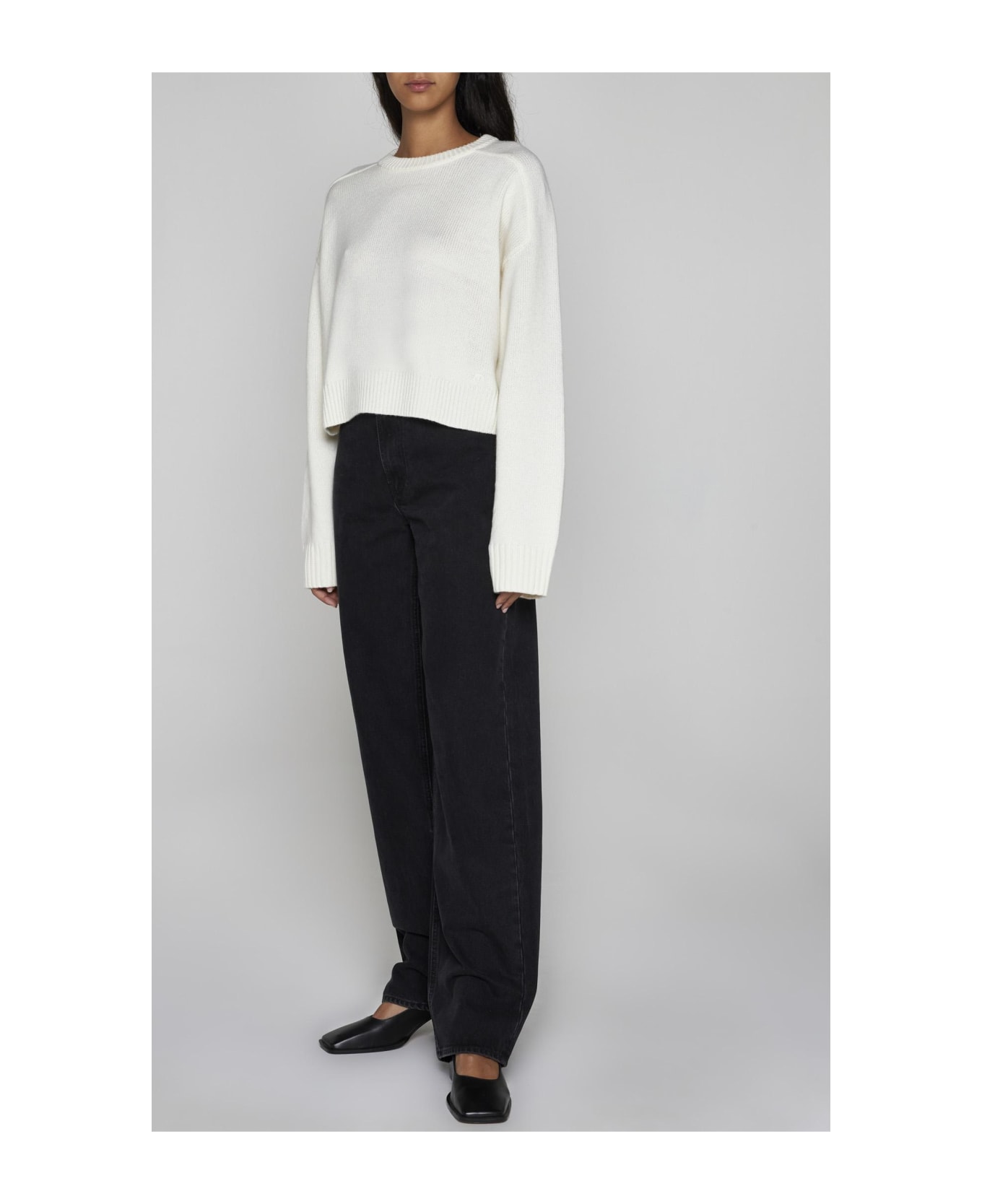 Loulou Studio Bruzzi Wool And Cashmere Sweater - Ivory