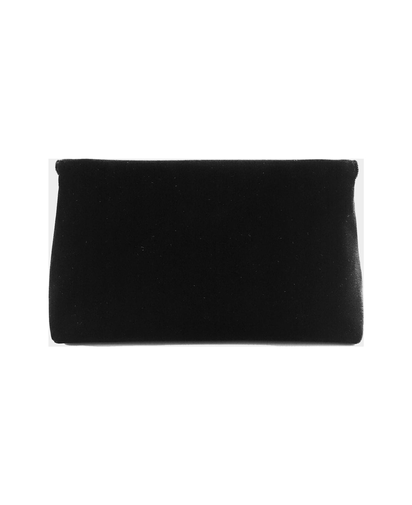 Tom Ford Black Velvet And Viscose Shoulder Bag - Black