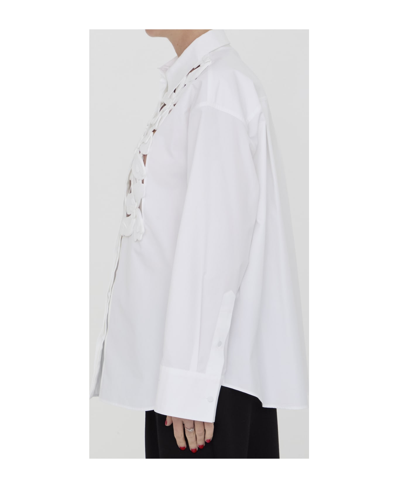 Valentino Garavani Compact Popeline Shirt - WHITE