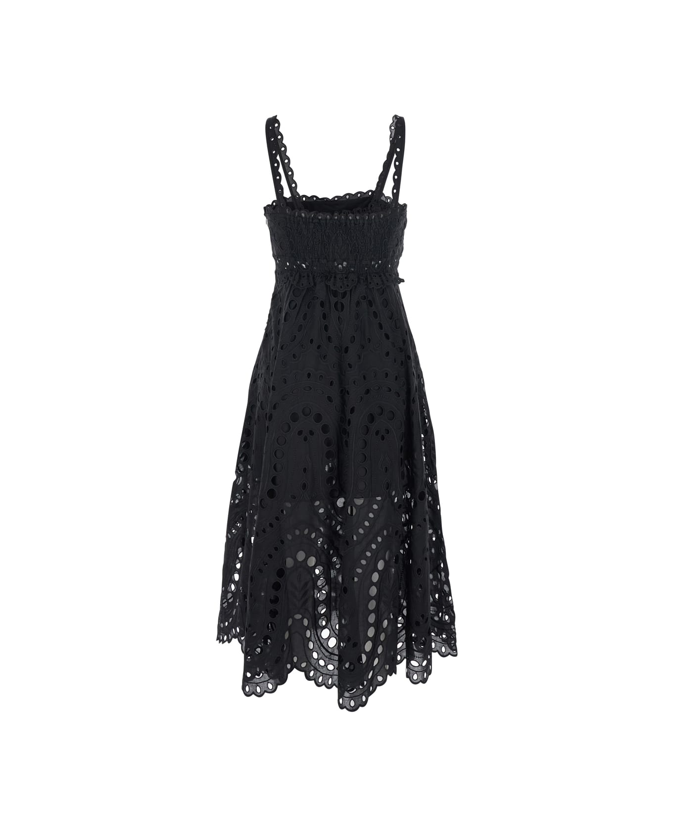 Charo Ruiz Long Dress Glimmer - Black