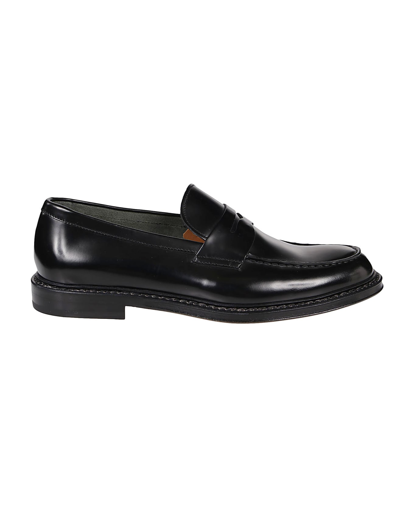 Doucal's Penny Loafers Doucal's - BLACK ローファー＆デッキシューズ