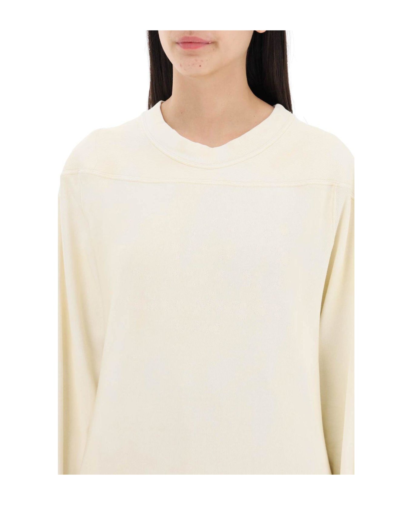 Maison Margiela Long-sleeved Crewneck Sweatshirt - White