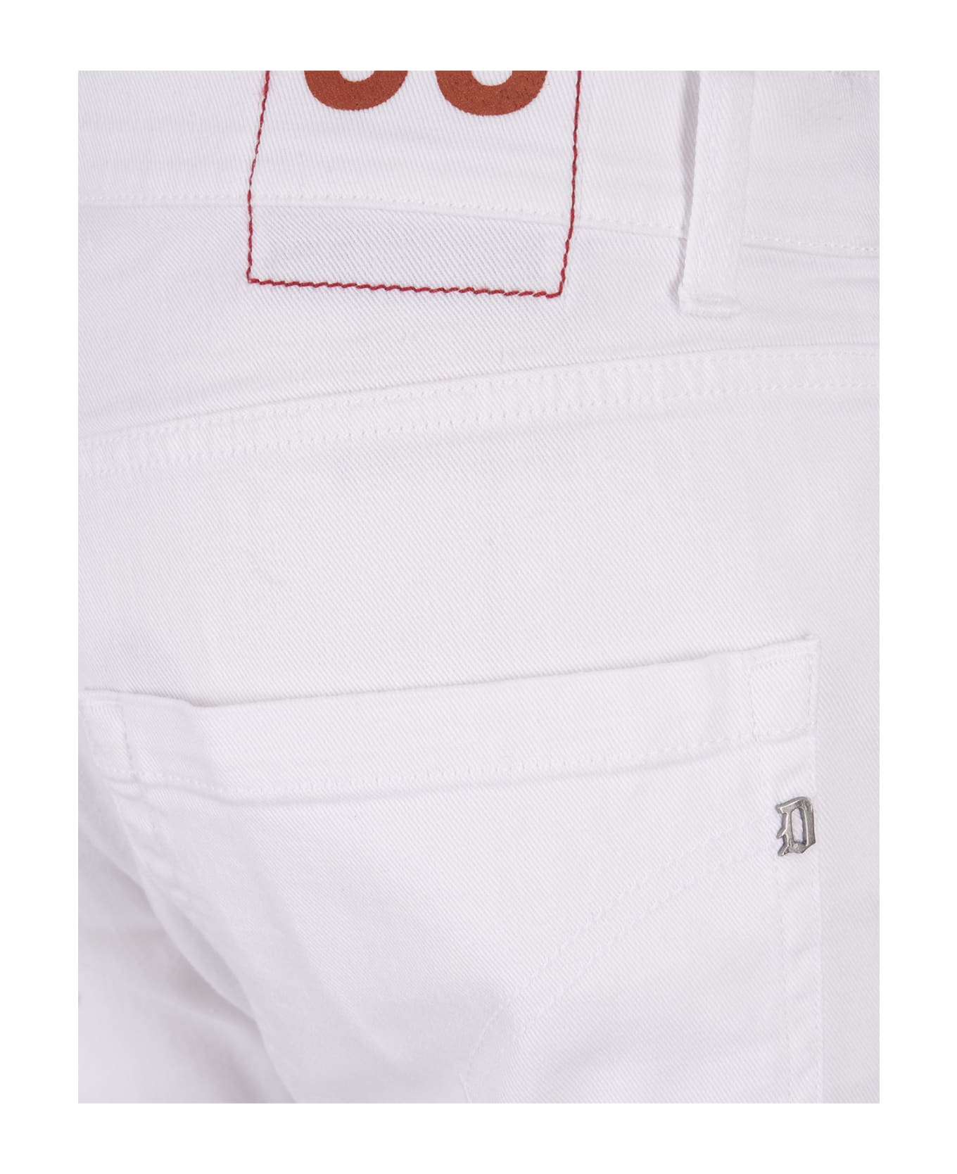 Dondup White Mius Slim Fit Jeans - White