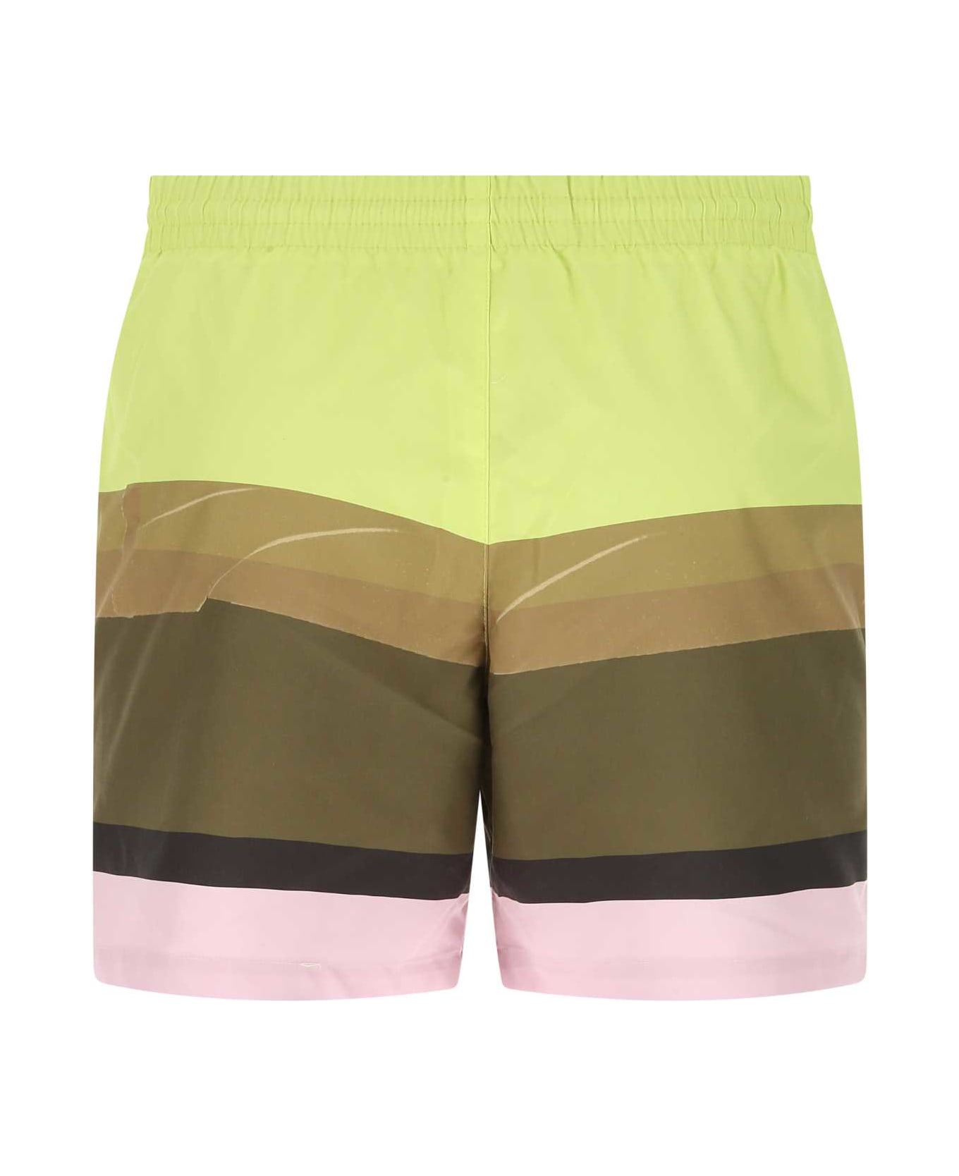 Dries Van Noten Printed Nylon Bermuda Shorts - 202
