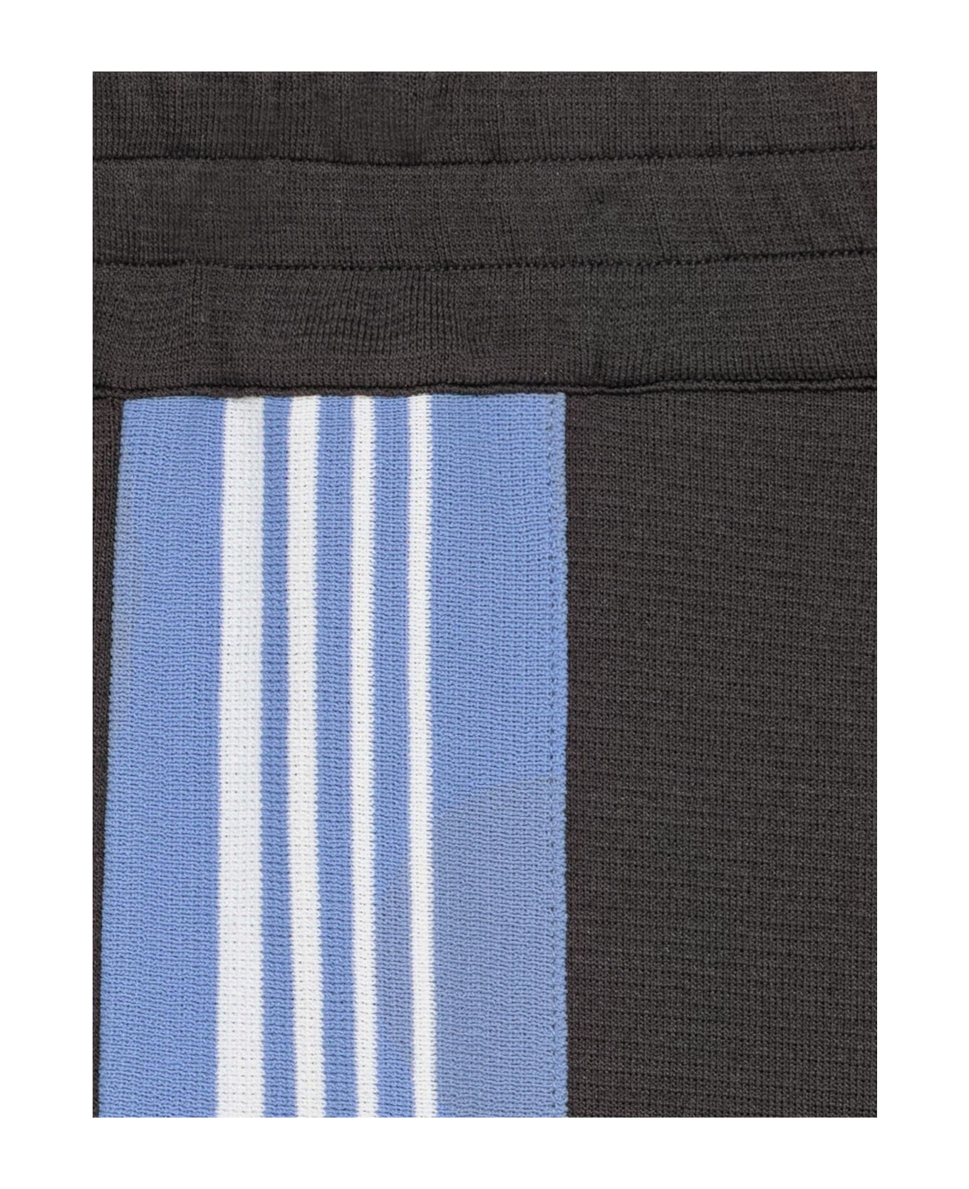 Autry Viscose Blend Trousers With Logo - Grey