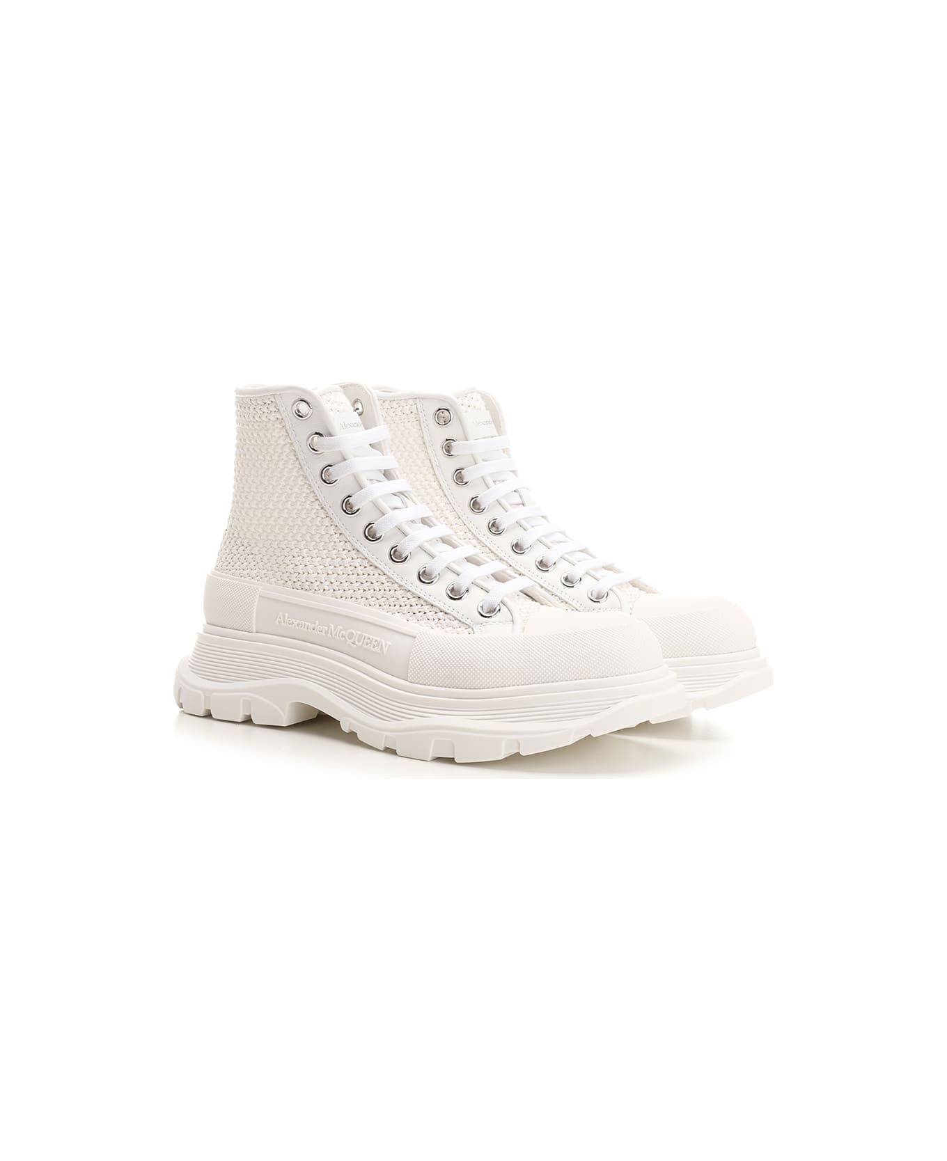 Alexander McQueen Tread Slick Ankle Boots - Bianco スニーカー