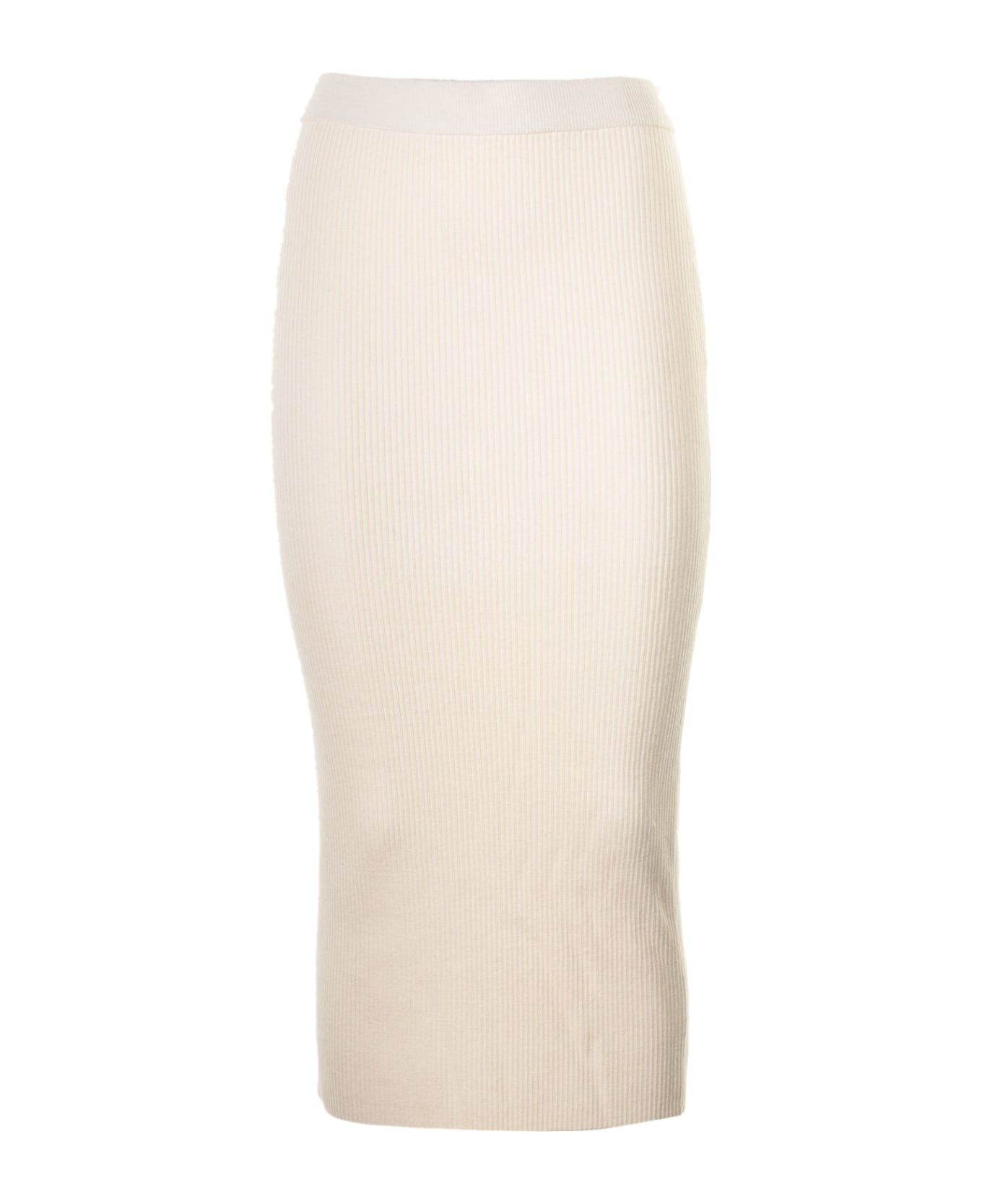 Michael Kors High Waisted Knitted Skirt - BONE スカート