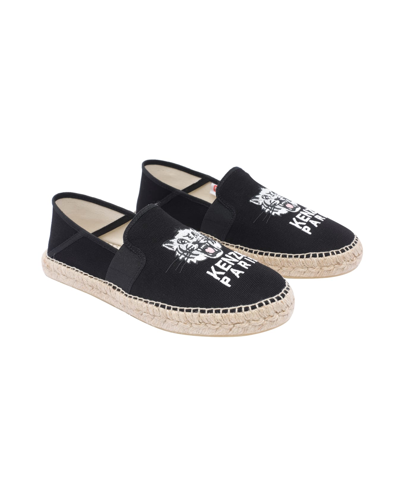 Kenzo Lucky Tiger Espadrilles - BLACK