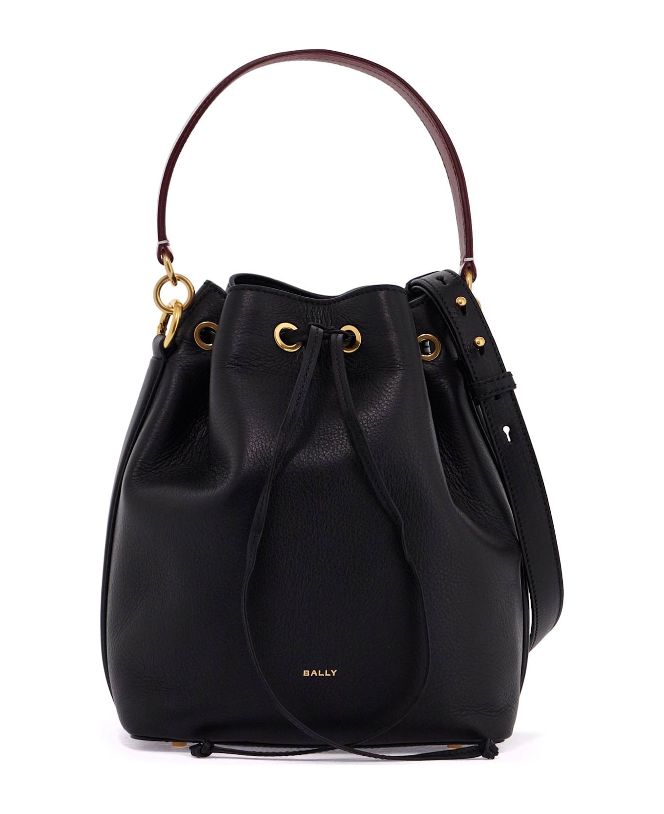 Bally Code Bucket Bag - BLACK+ORO (Black)