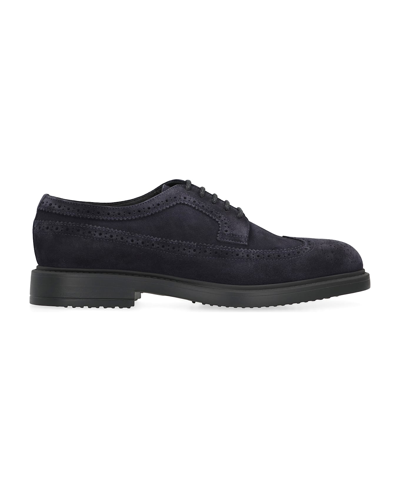Doucal
s Suede Lace-up Shoes - blue
