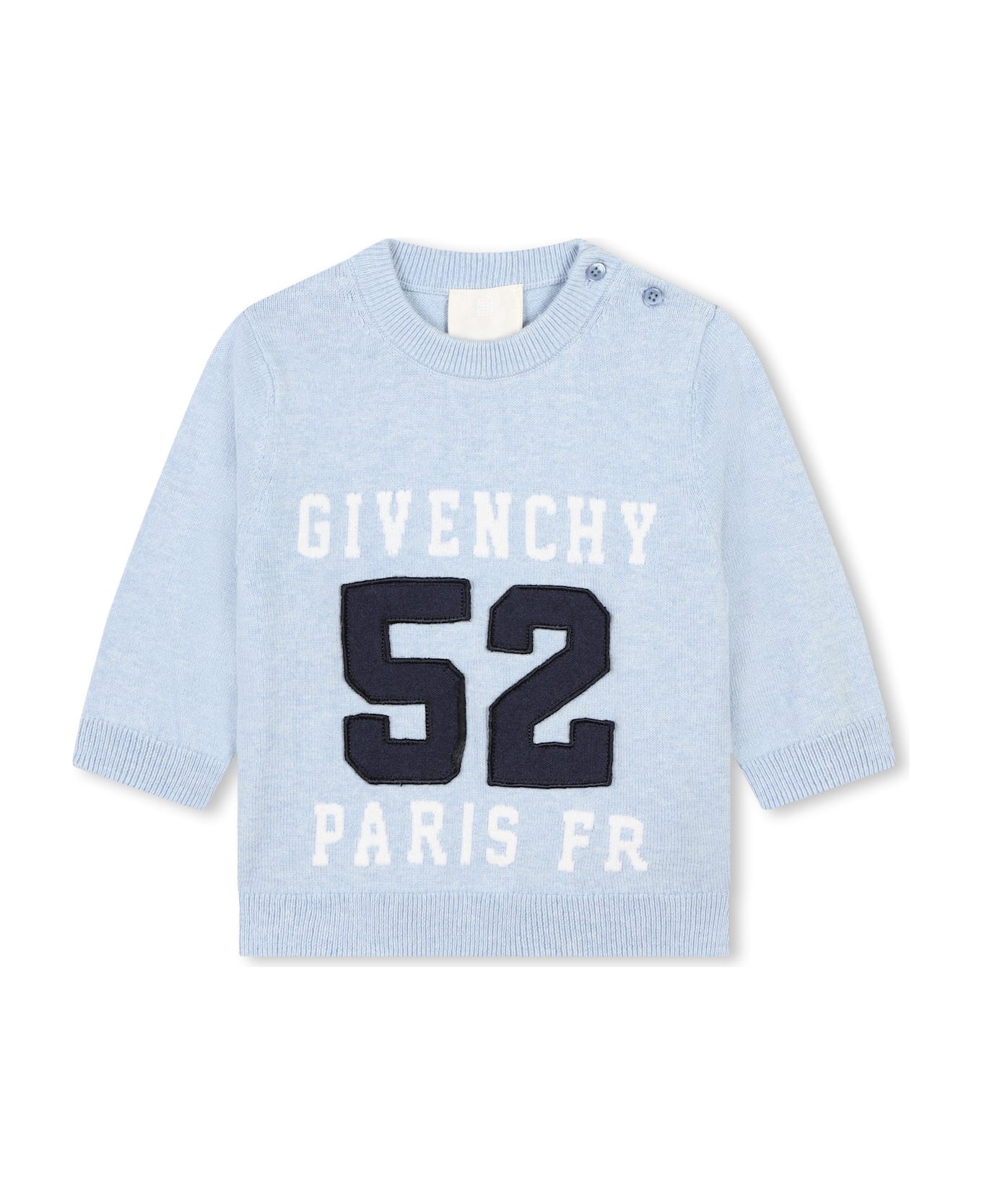 Givenchy Pull With Logo - Light blue