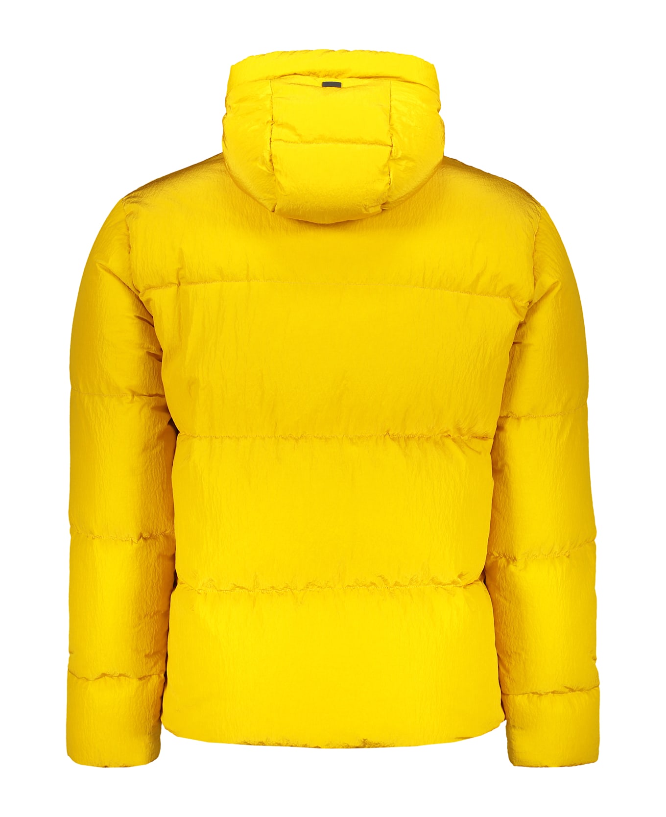 Herno Hooded Full-zip Down Jacket - Yellow