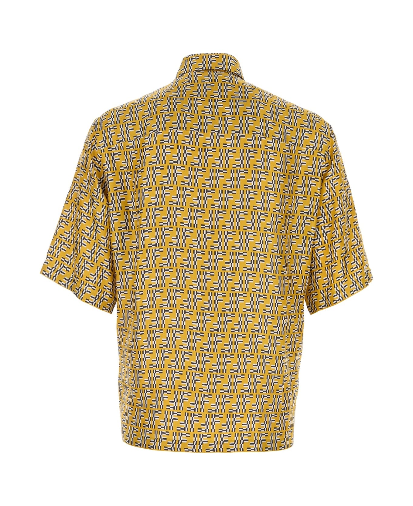 Fendi Shirt Labirinth Ff Logo S/s - YELLOW