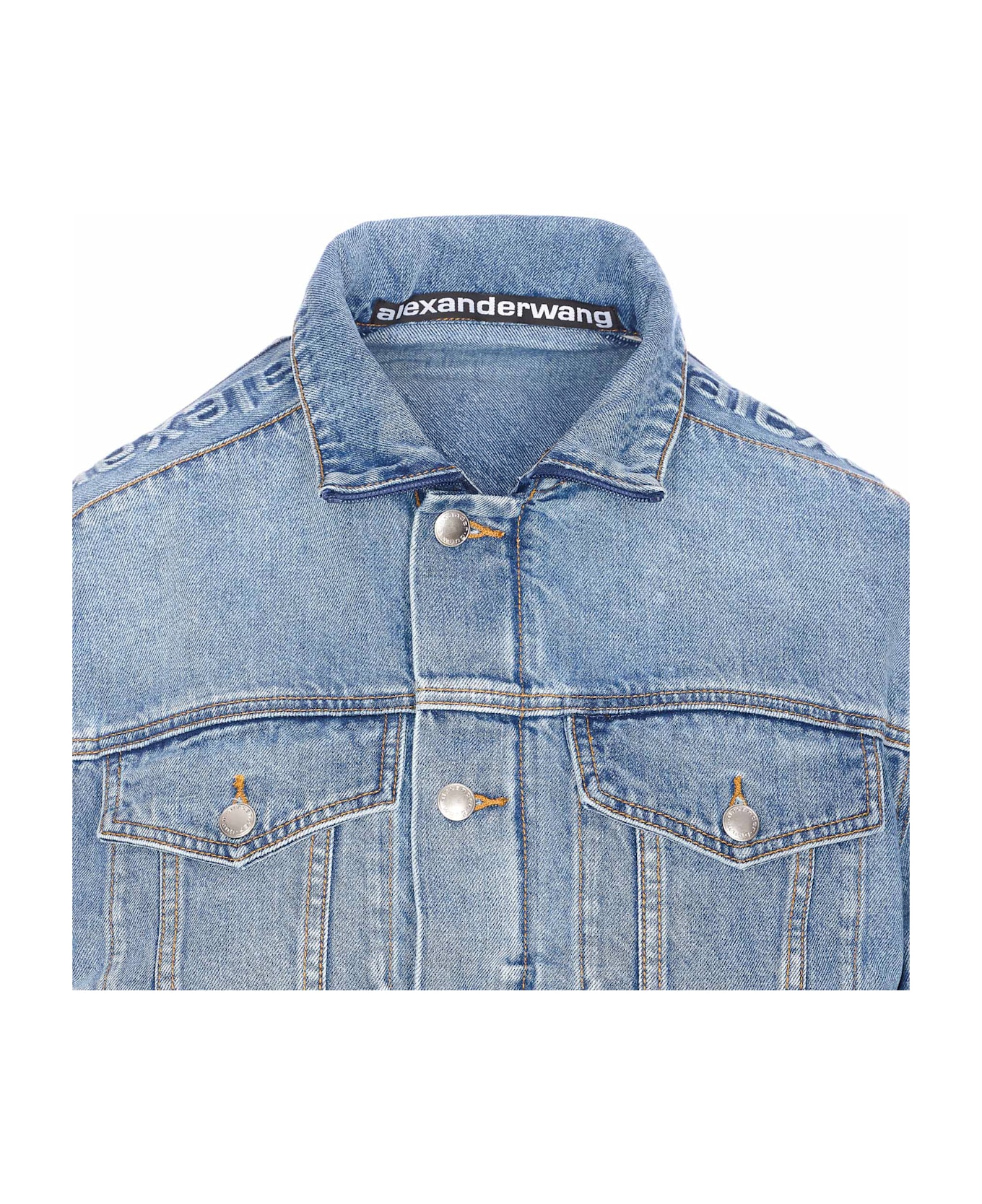Alexander Wang Denim Track Jacket - Blue