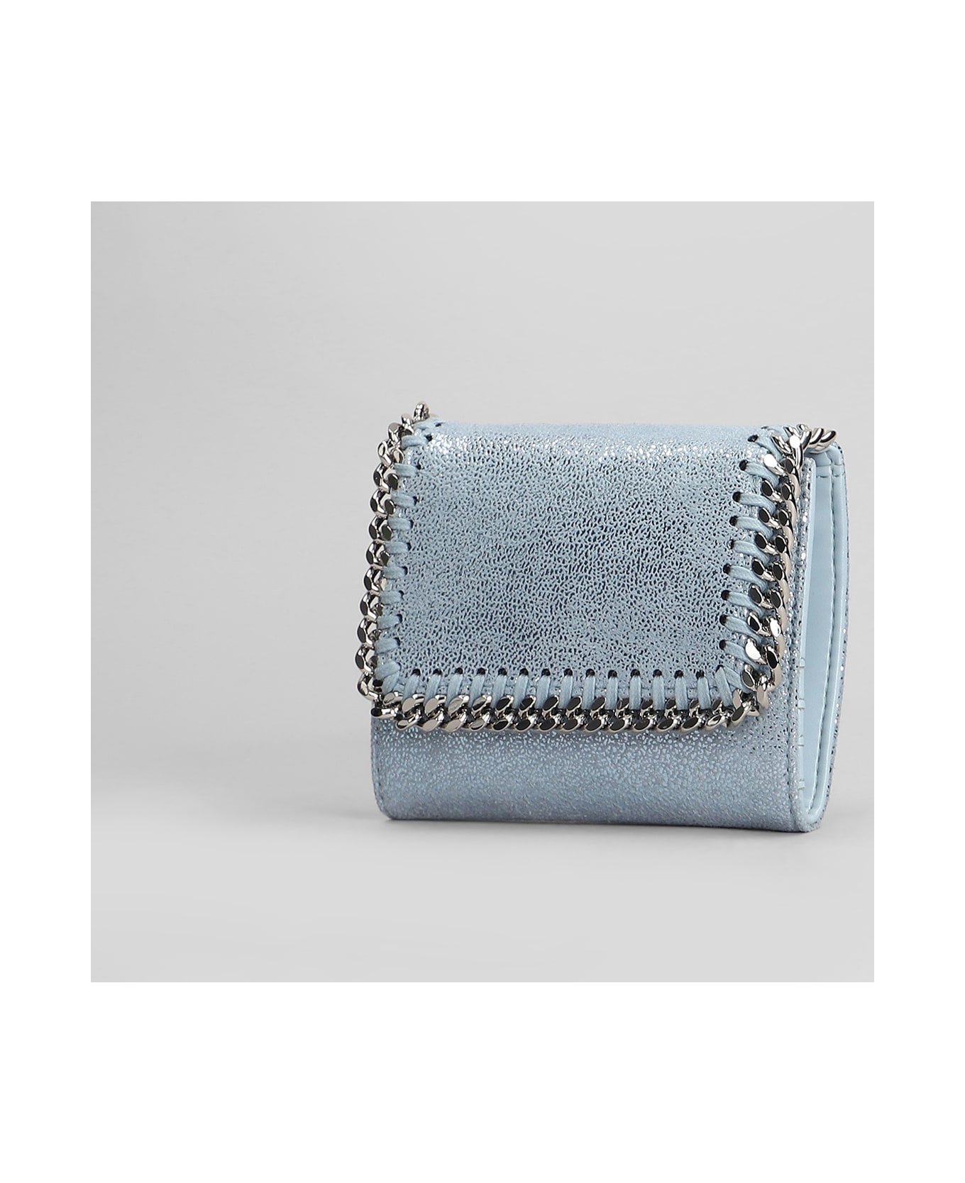 Stella McCartney Wallet In Cyan Polyester - cyan