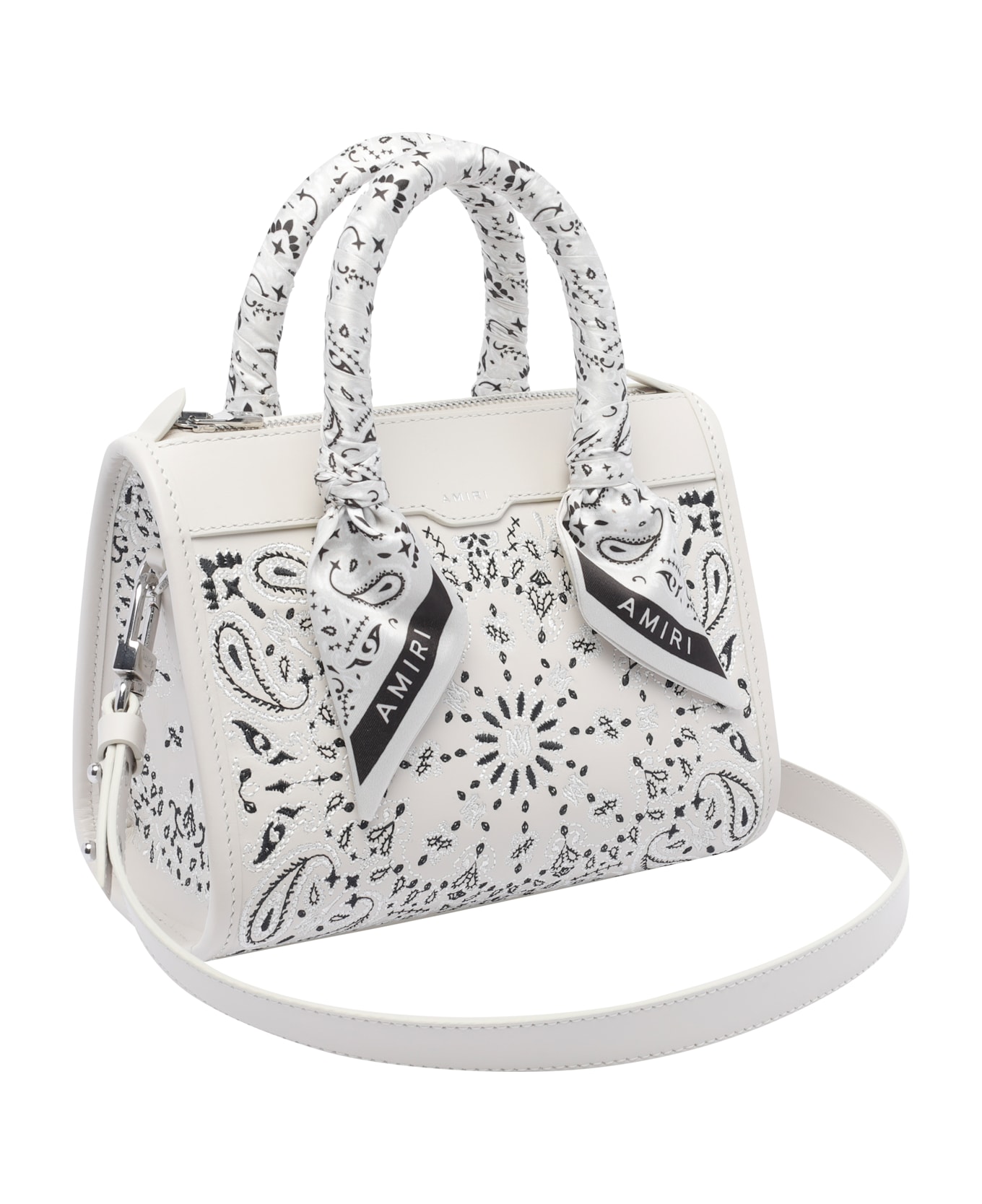 AMIRI Micro Bandana Triangle Handbag - White