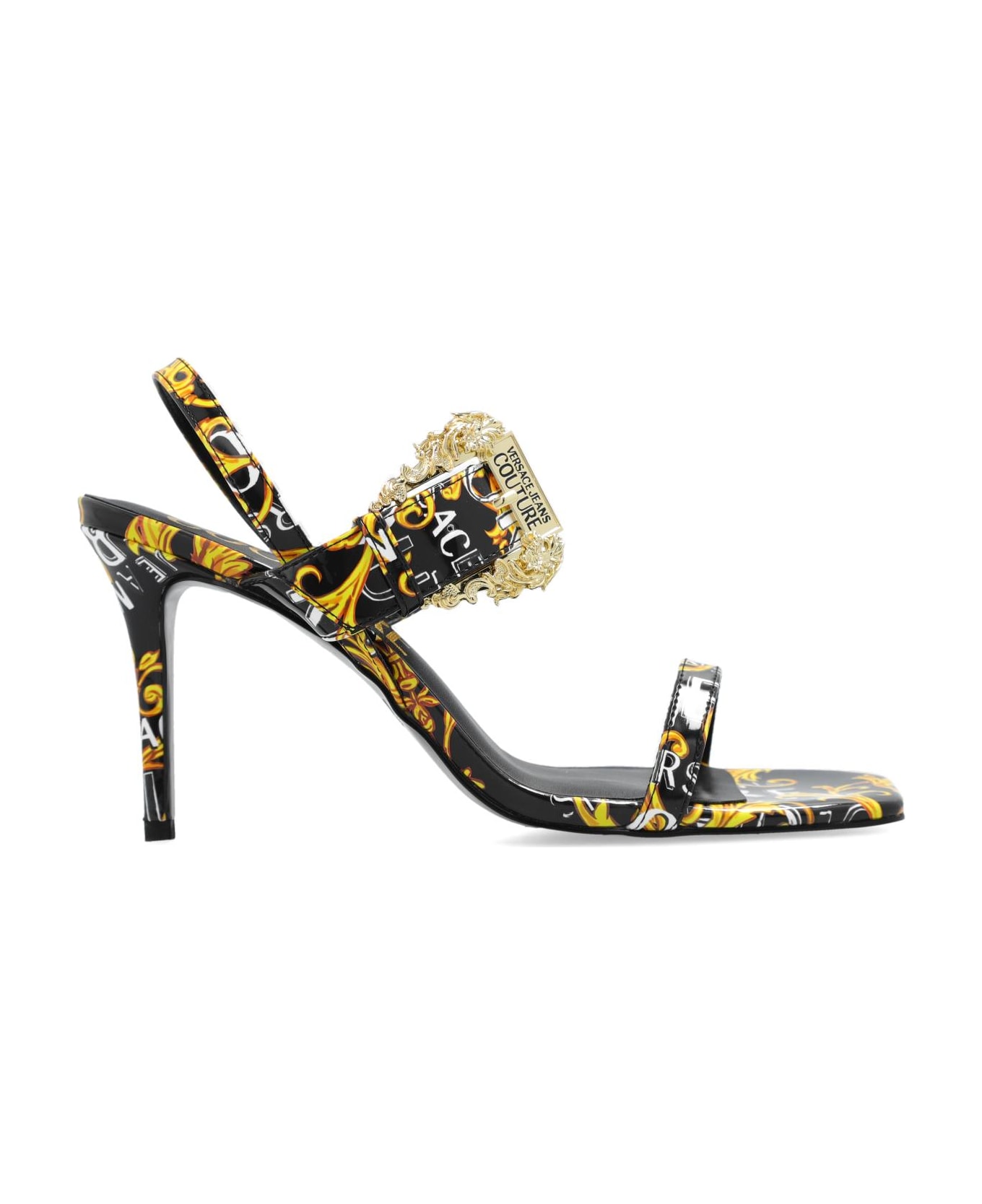Versace Jeans Couture Heeled Sandals - Black