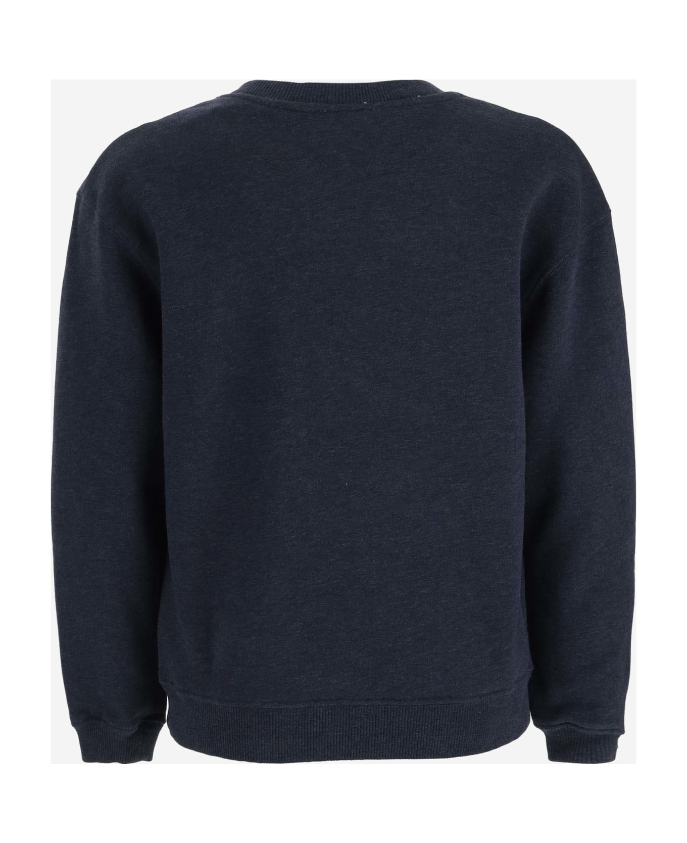 Bonpoint Cotton Sweatshirt With Logo - Blue