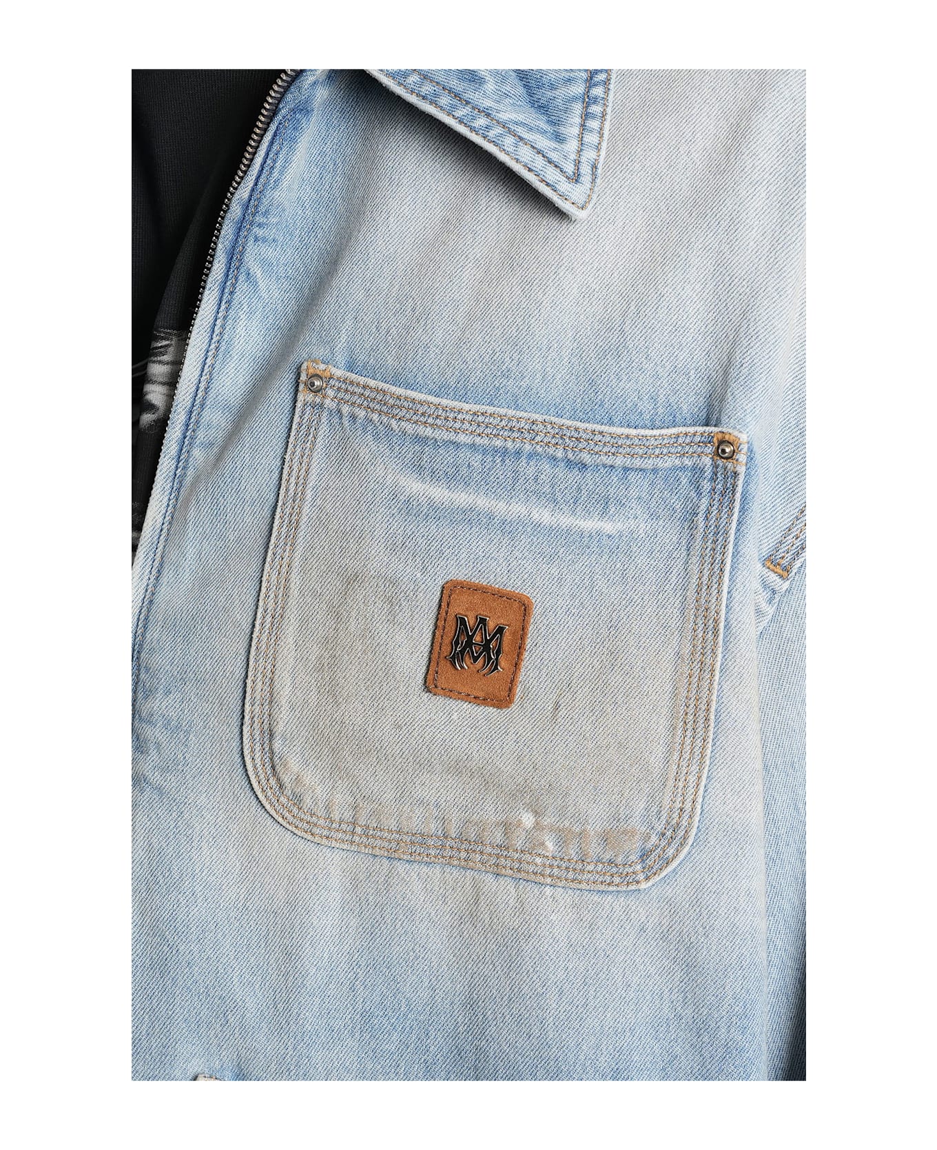 AMIRI Denim Jackets In Blue Cotton - blue