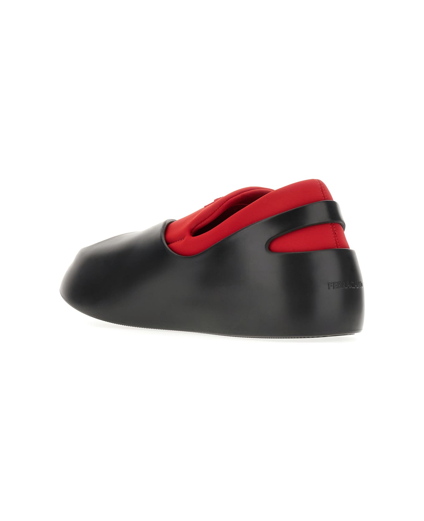Ferragamo Two-tone Neoprene And Rubber Slip Ons - 001