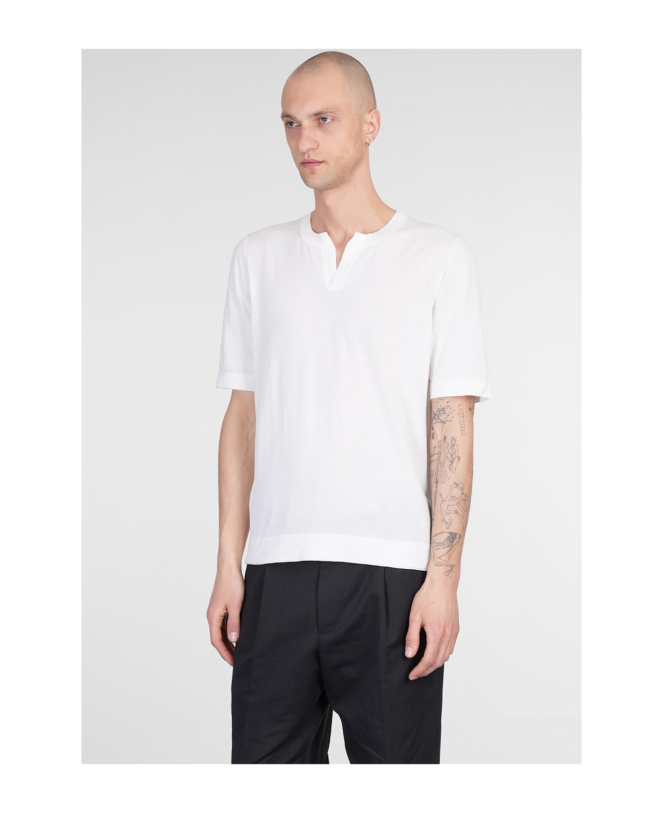 Ballantyne T-shirt In White Cotton - white