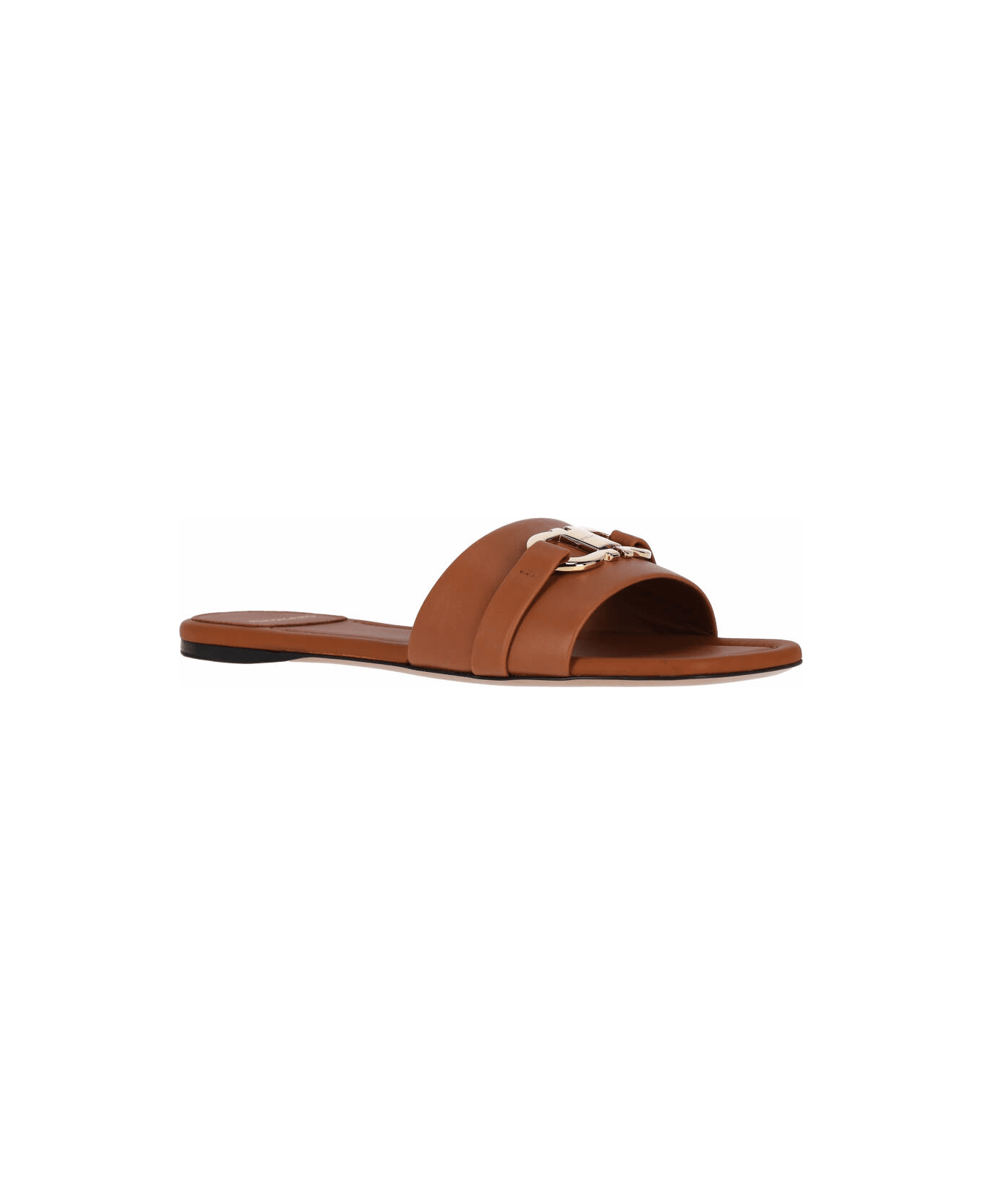 Ferragamo 'gancini' Sandals - Brown