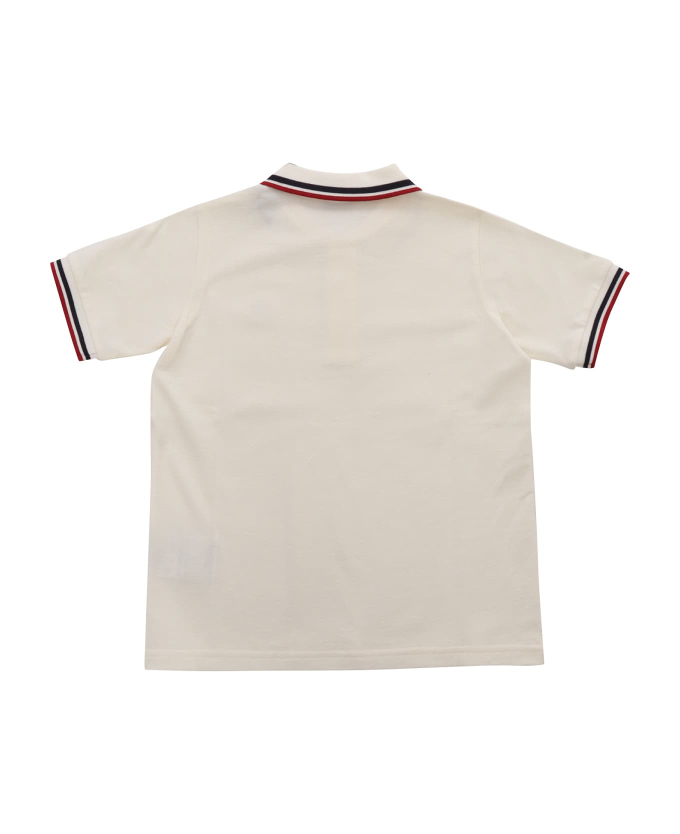 Moncler Polo With Logo - BEIGE