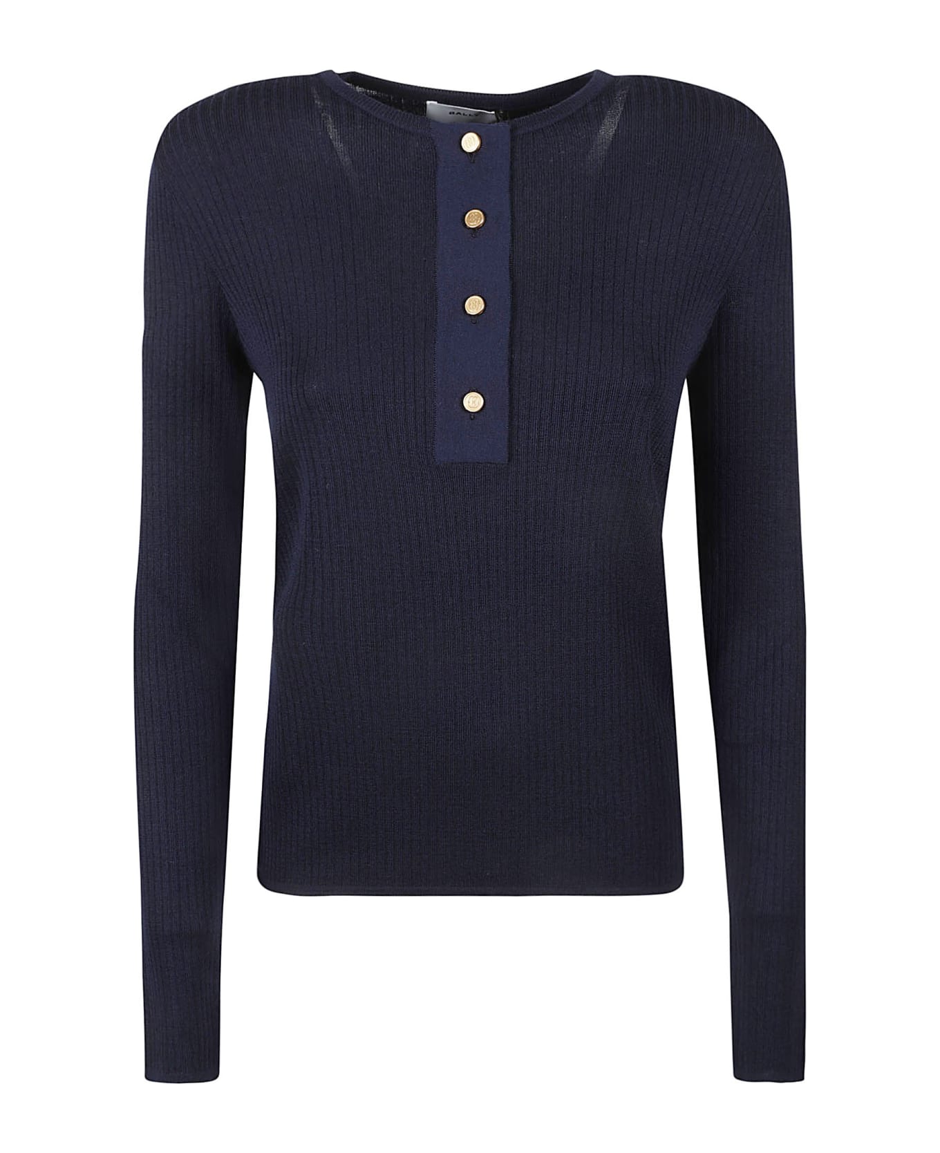 Bally Ribbed Jumper - Blu
