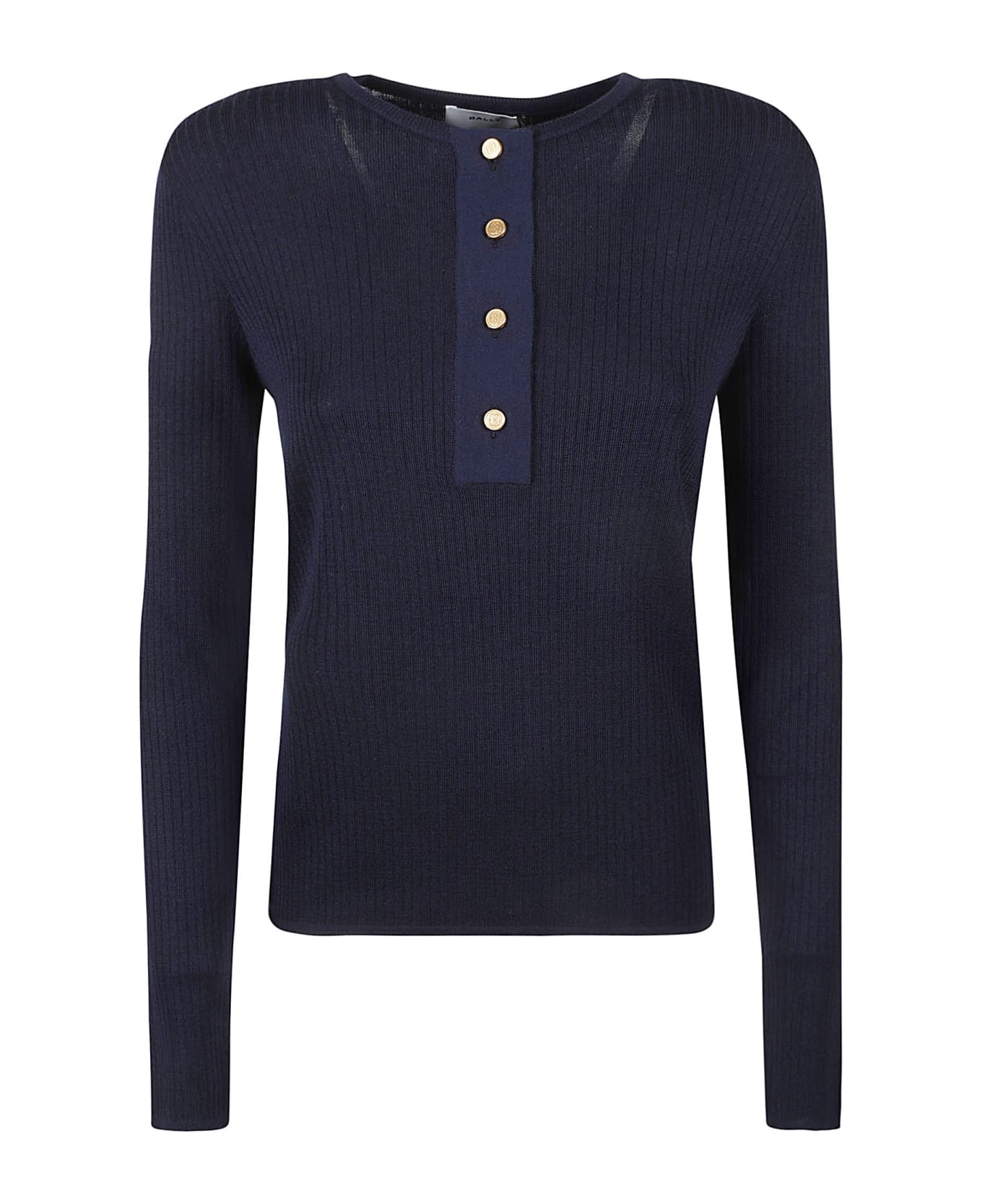 Bally Ribbed Jumper - Blue