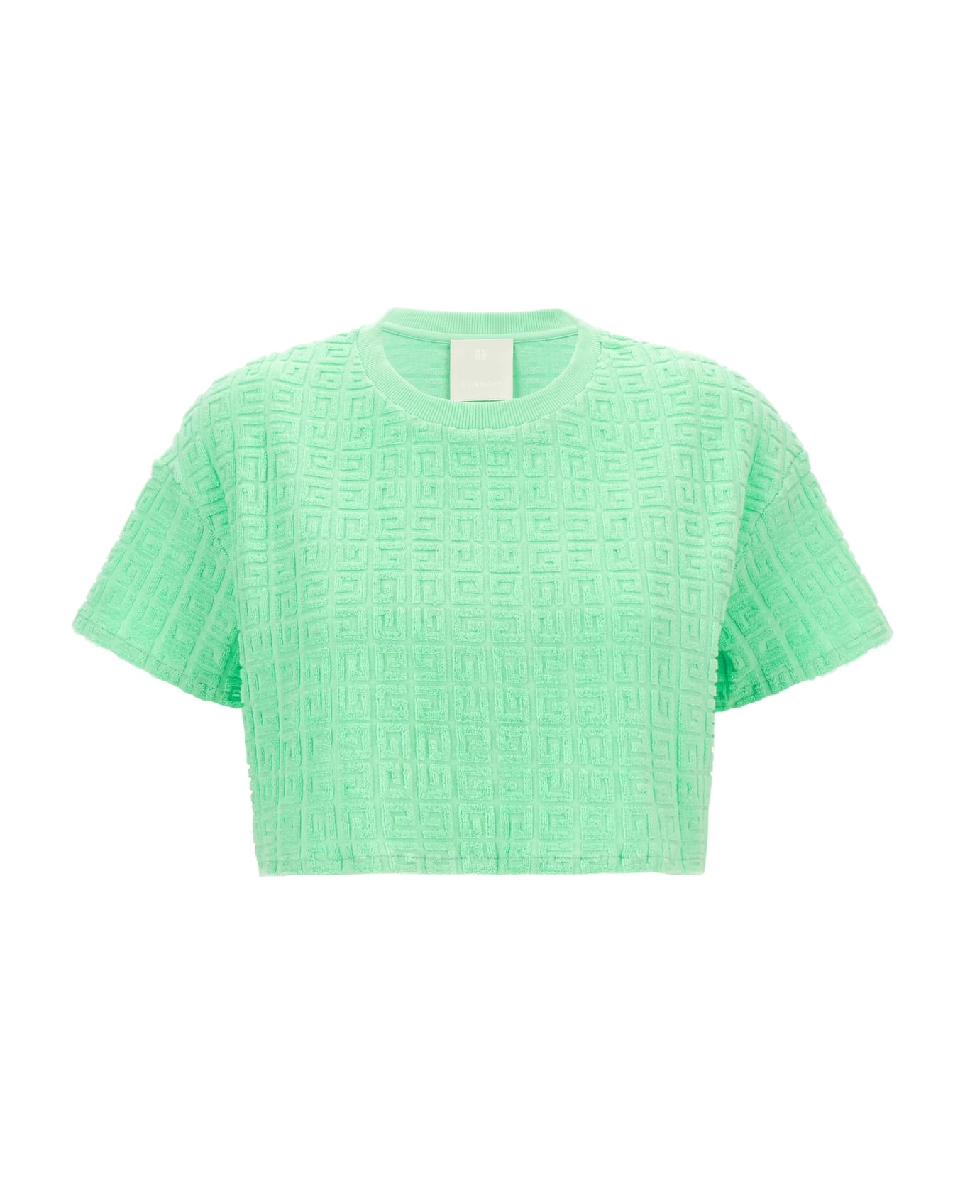 Givenchy T-shirt Cropped Capsule Plage - Green