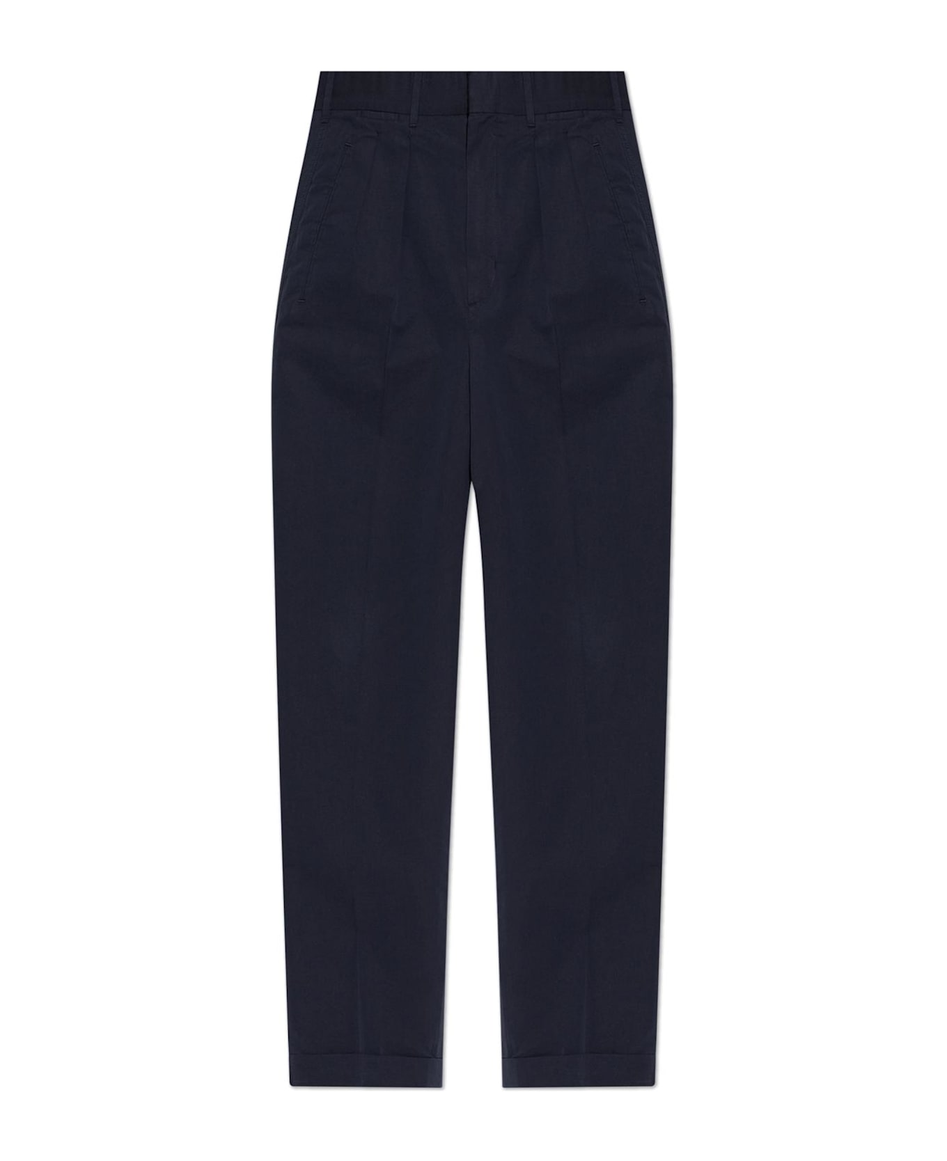 Tom Ford Pants With Rolled-up Legs - navy