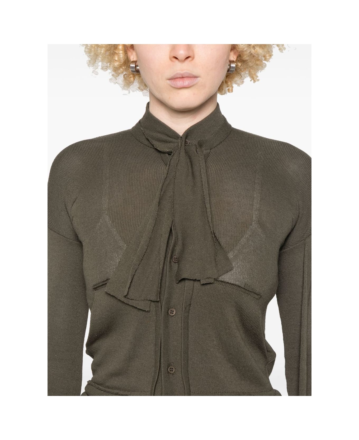 Ottolinger Destructured Cardigan - Green