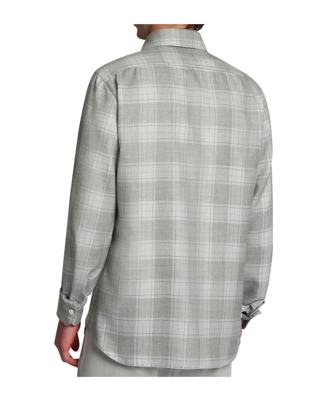 Kiton Shirt Cashmere - LIGHT GREY シャツ
