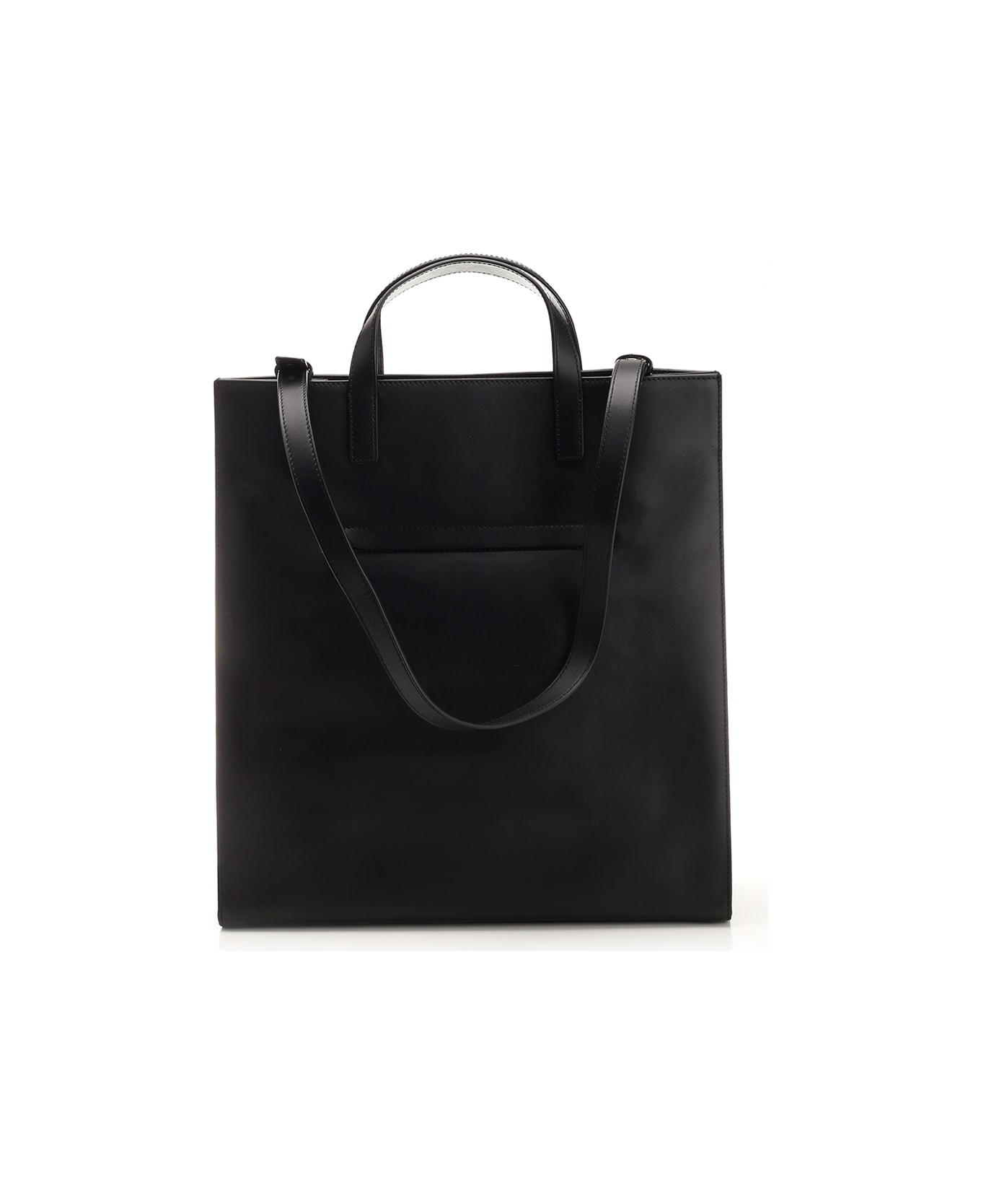 Courrèges 'heritage Tote' Bag In Black Calfskin - BLACK