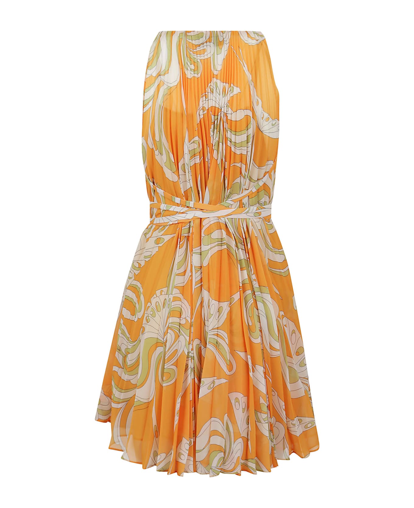 Pucci Dress+slip - Georgette Poly - Arancio