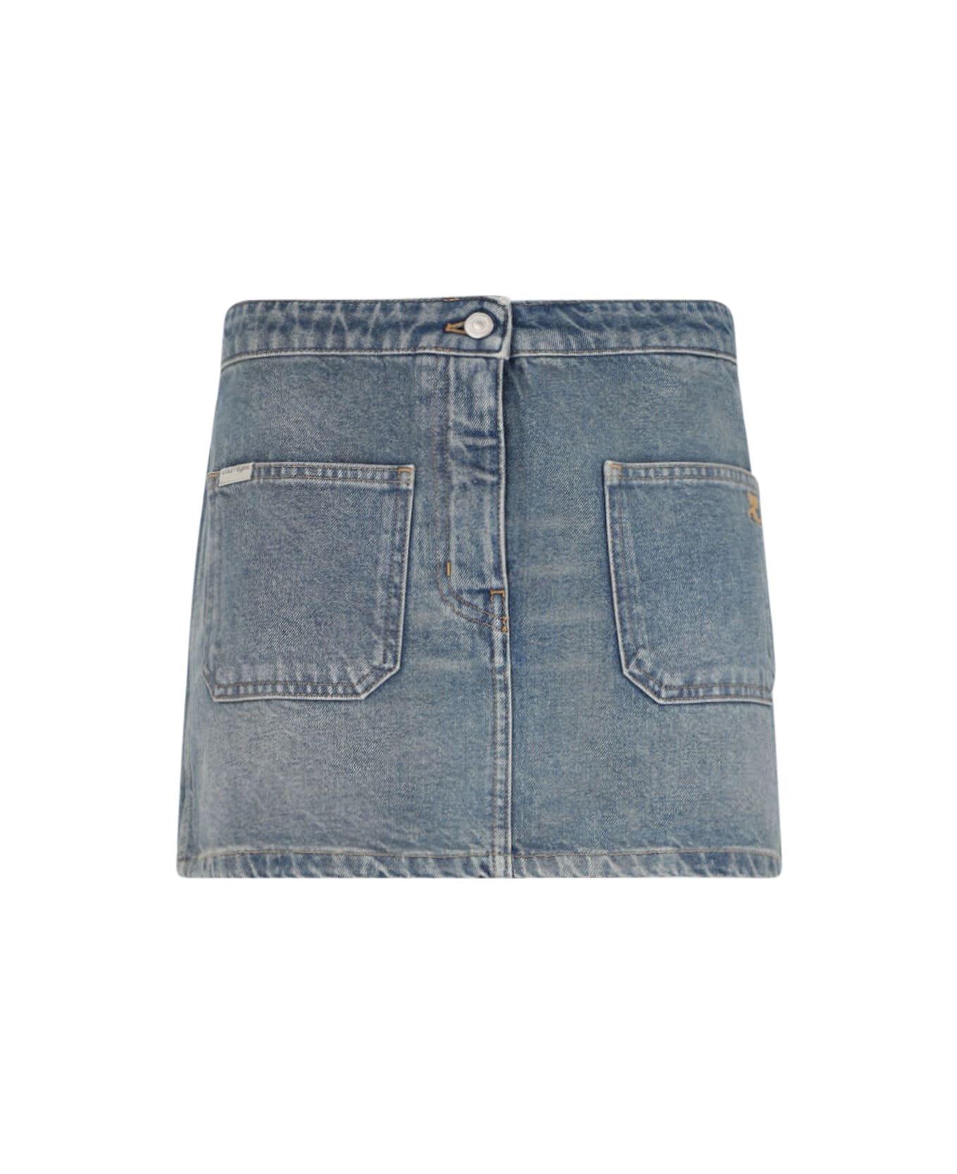 Courrèges Denim Mini Skirt - Blue