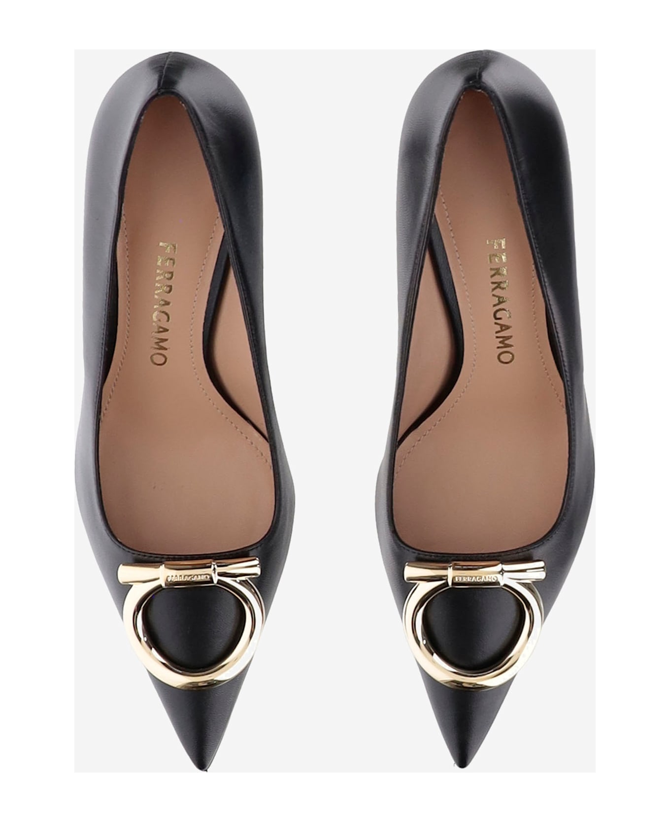 Ferragamo Gancini Maxi Pumps - Black